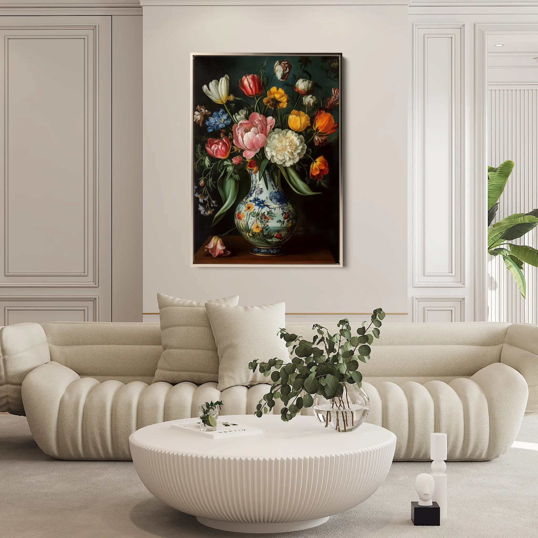 Floral Canvas Wall Art WAD1012-F 90 x 60 cm / Stretched on hidden frame