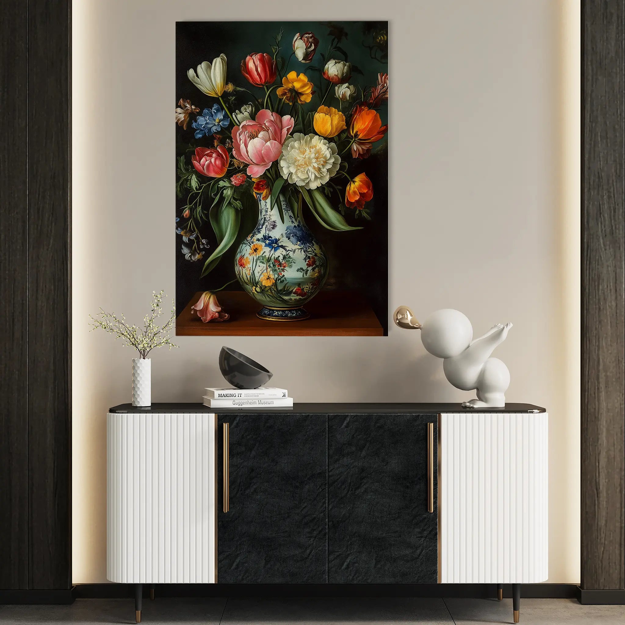 Floral Canvas Wall Art WAD1012-F 90 x 60 cm / Stretched on hidden frame