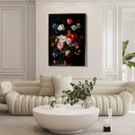 Floral Canvas Wall Art WAD1014-F 90 x 60 cm / Stretched on hidden frame