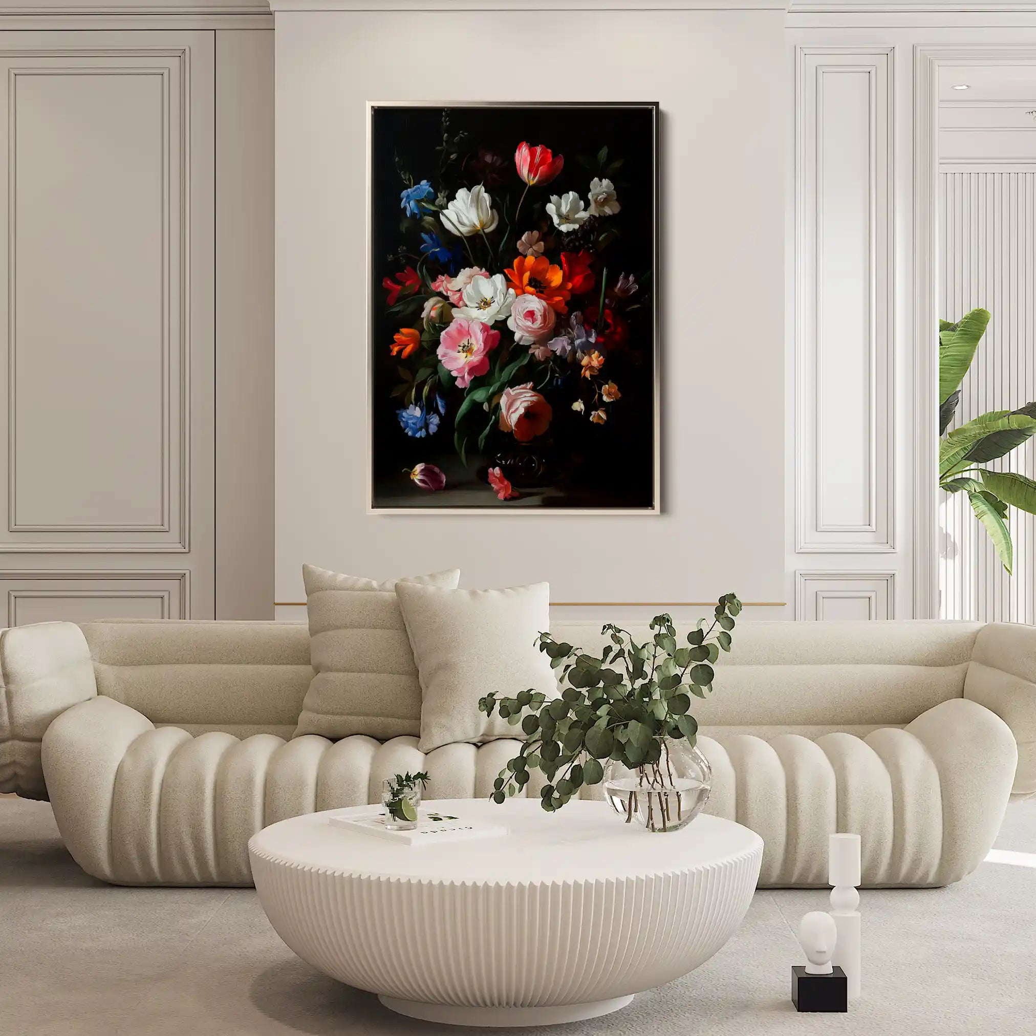 Floral Canvas Wall Art WAD1014-F 90 x 60 cm / Stretched on hidden frame