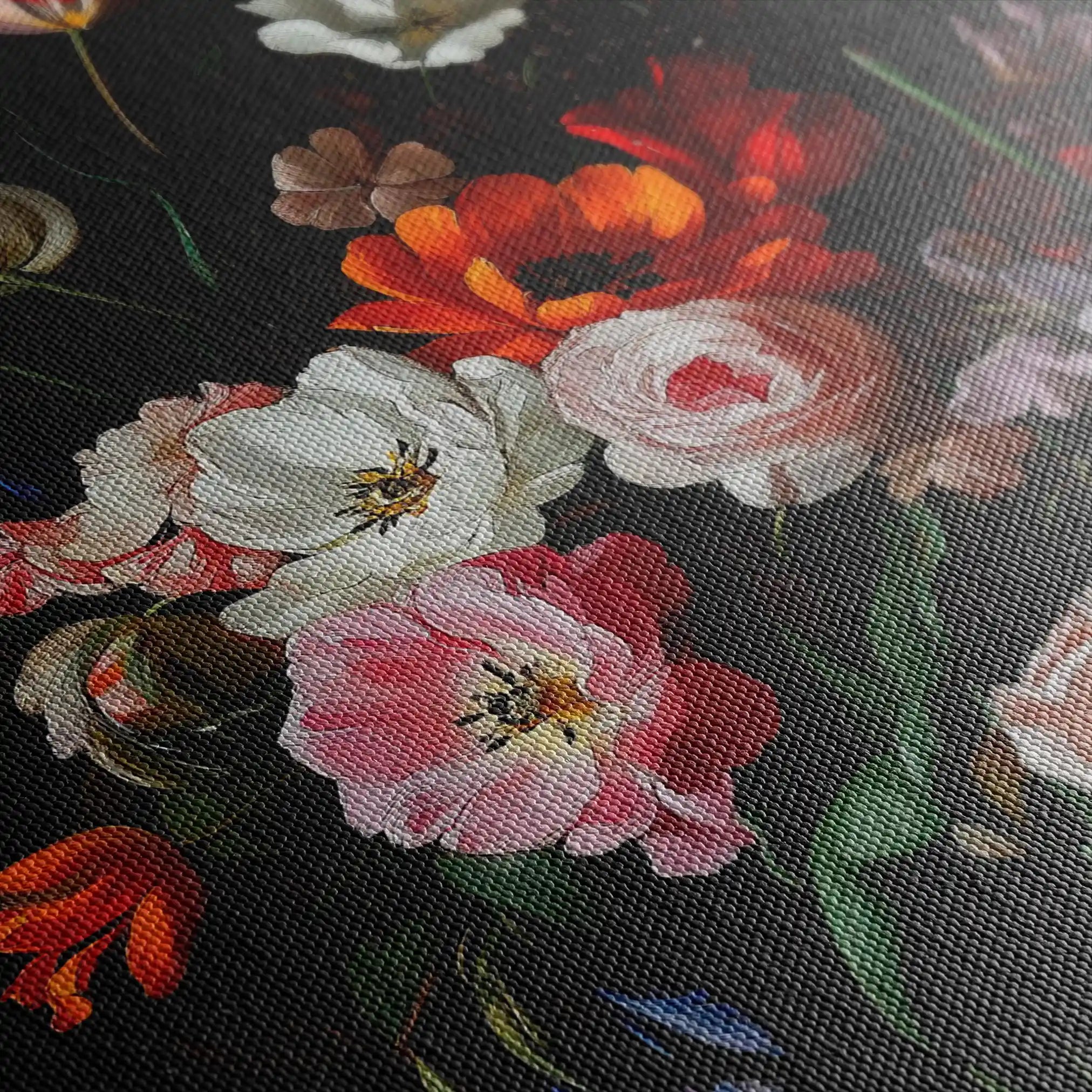 Floral Canvas Wall Art WAD1014-F 90 x 60 cm / Stretched on hidden frame