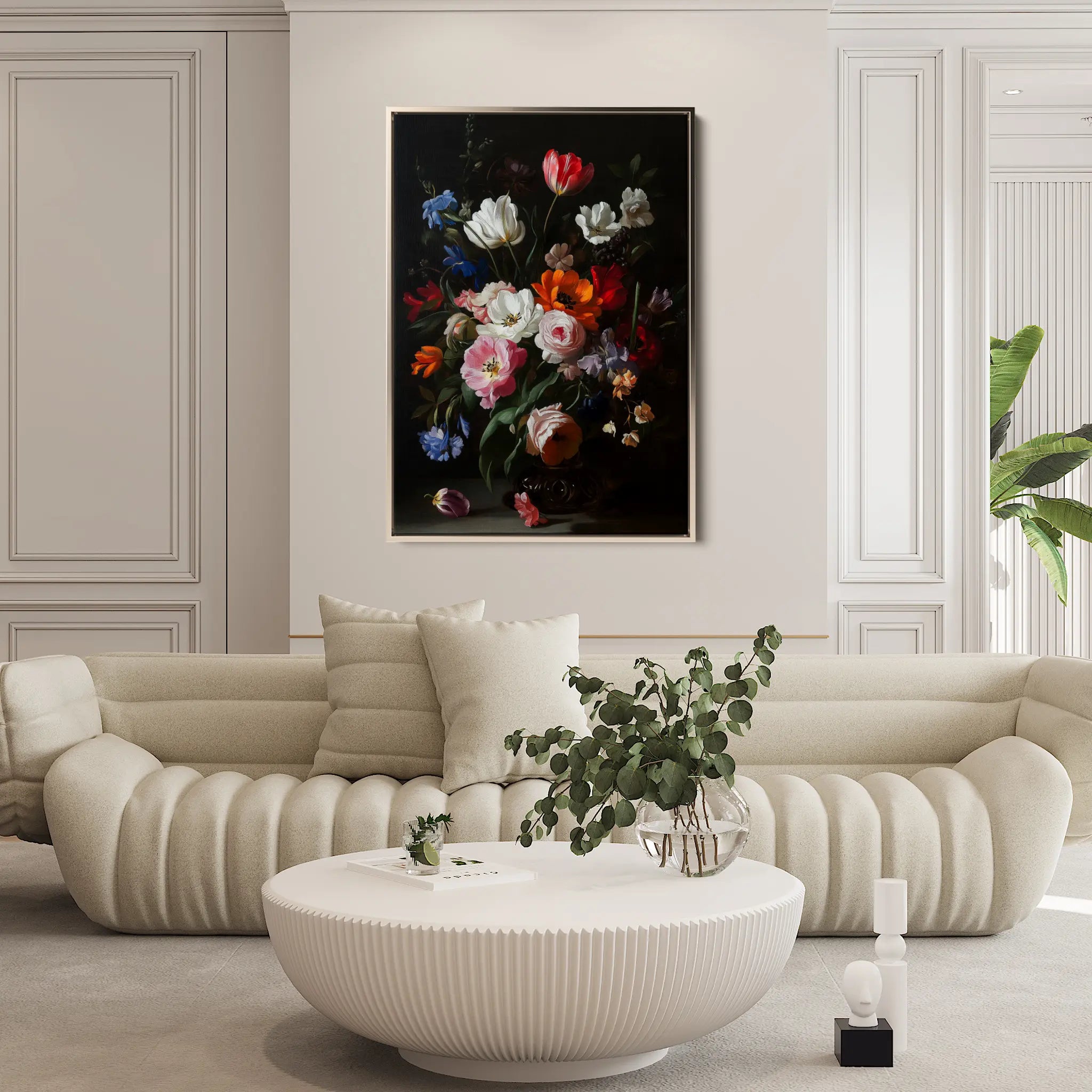 Floral Canvas Wall Art WAD1014-F 90 x 60 cm / Stretched on hidden frame