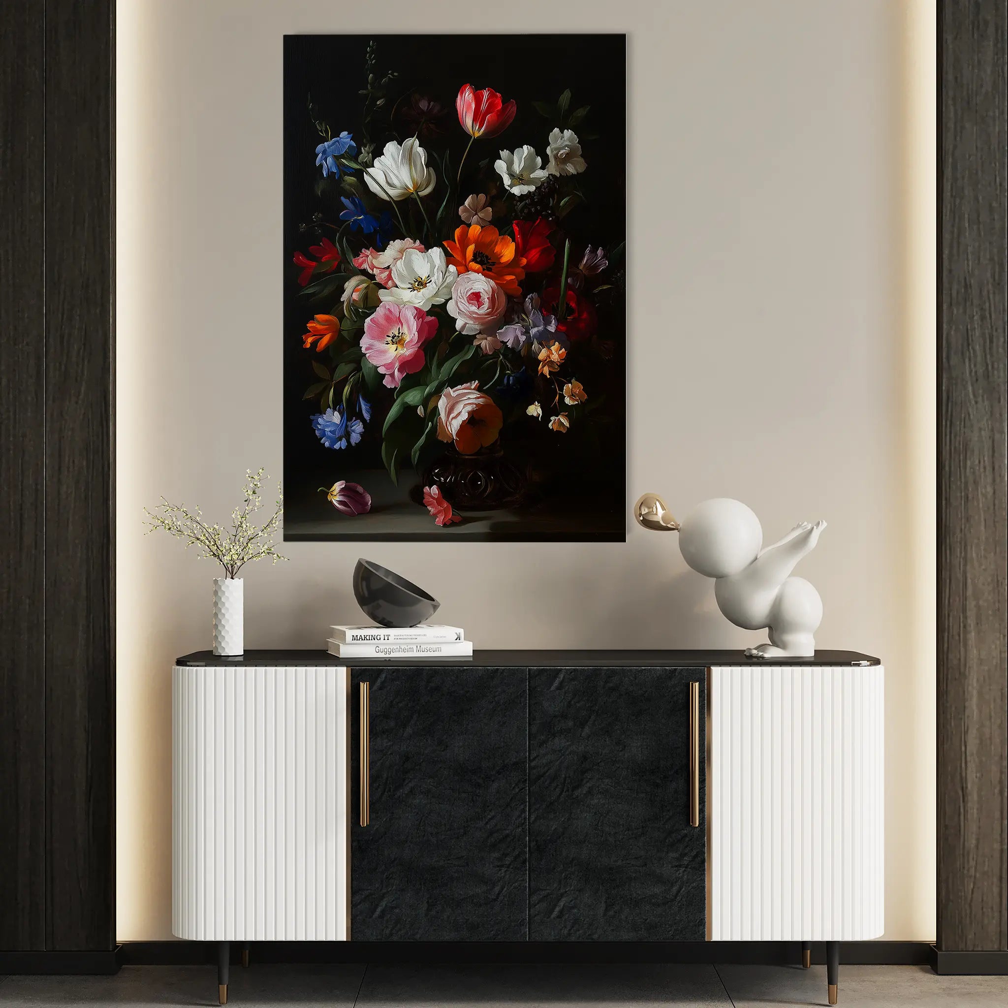 Floral Canvas Wall Art WAD1014-F 90 x 60 cm / Stretched on hidden frame