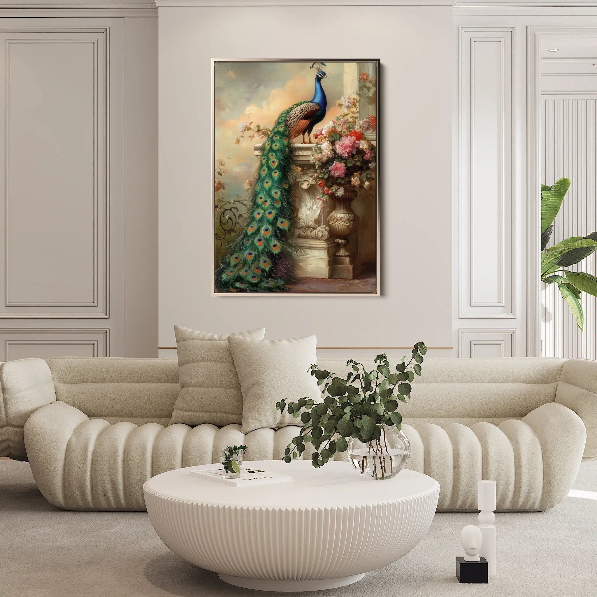 Floral Canvas Wall Art WAD1017-F 90 x 60 cm / Stretched on hidden frame