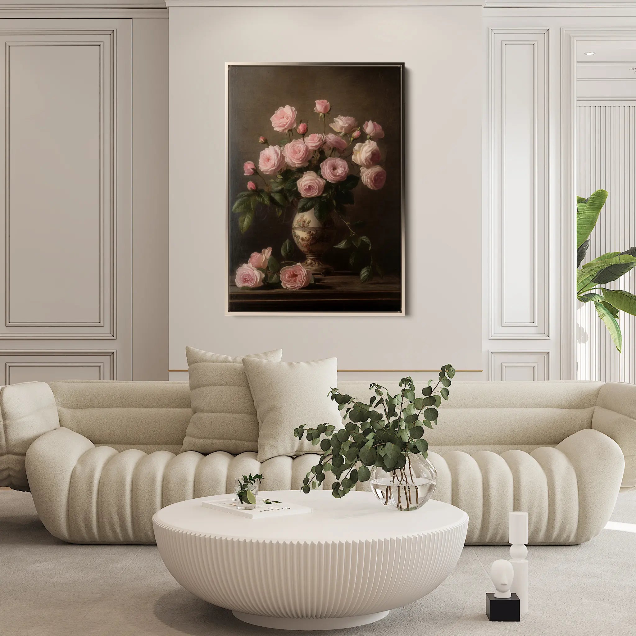 Floral Canvas Wall Art WAD1018-F 90 x 60 cm / Stretched on hidden frame