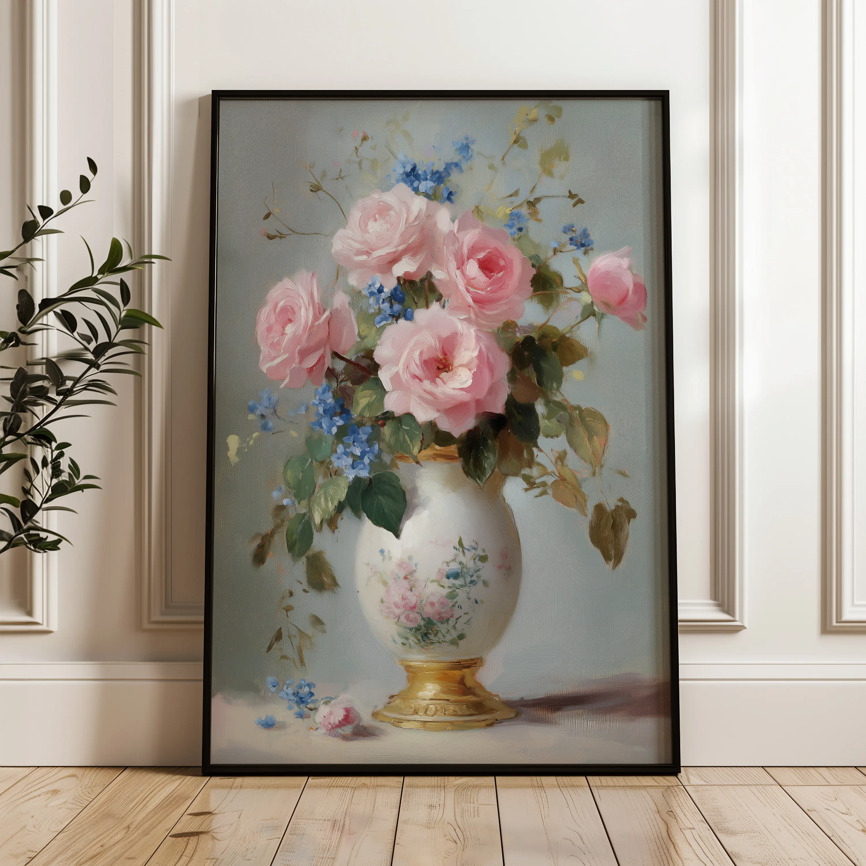 Floral Canvas Wall Art WAD1019-F 90 x 60 cm / Stretched on hidden frame