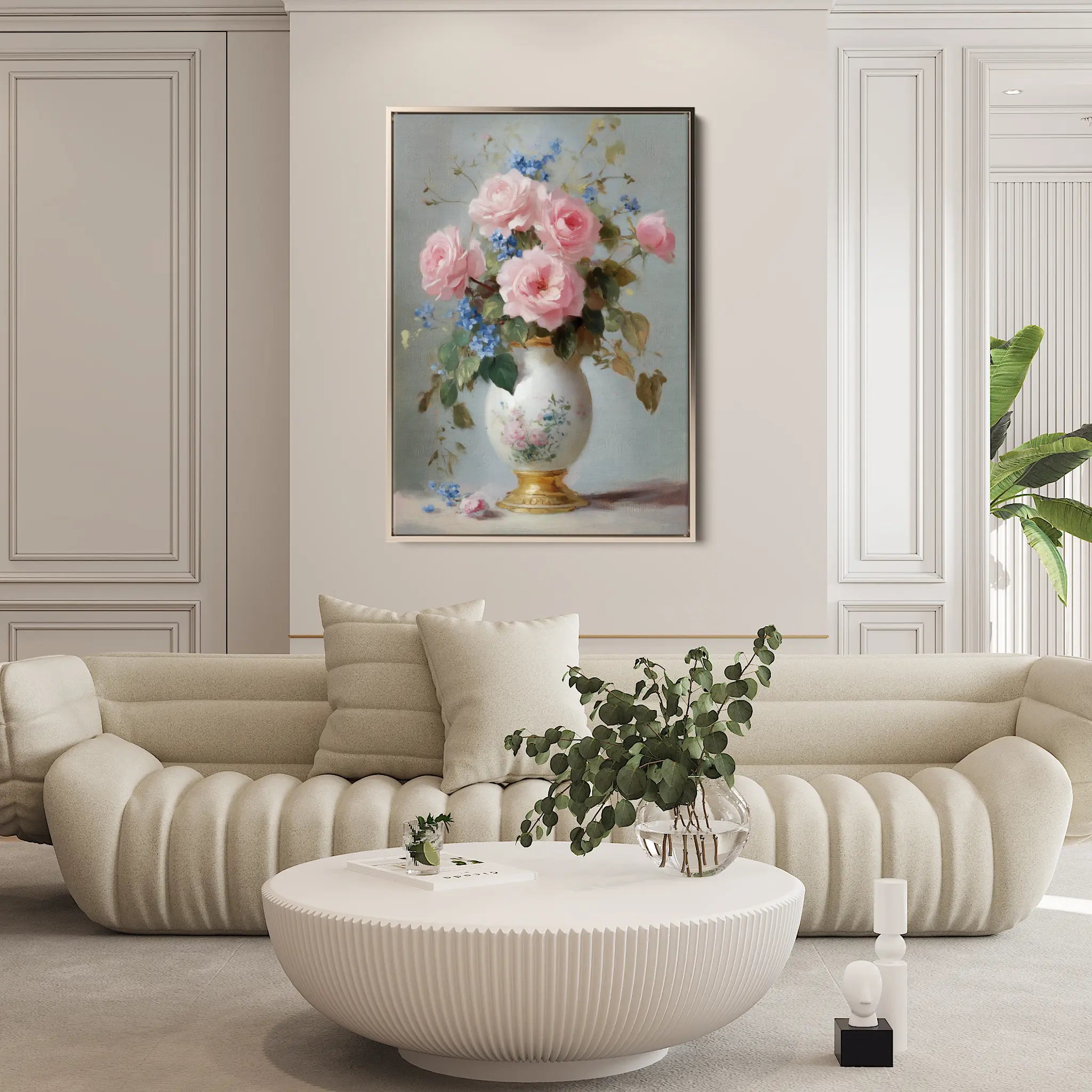 Floral Canvas Wall Art WAD1019-F 90 x 60 cm / Stretched on hidden frame