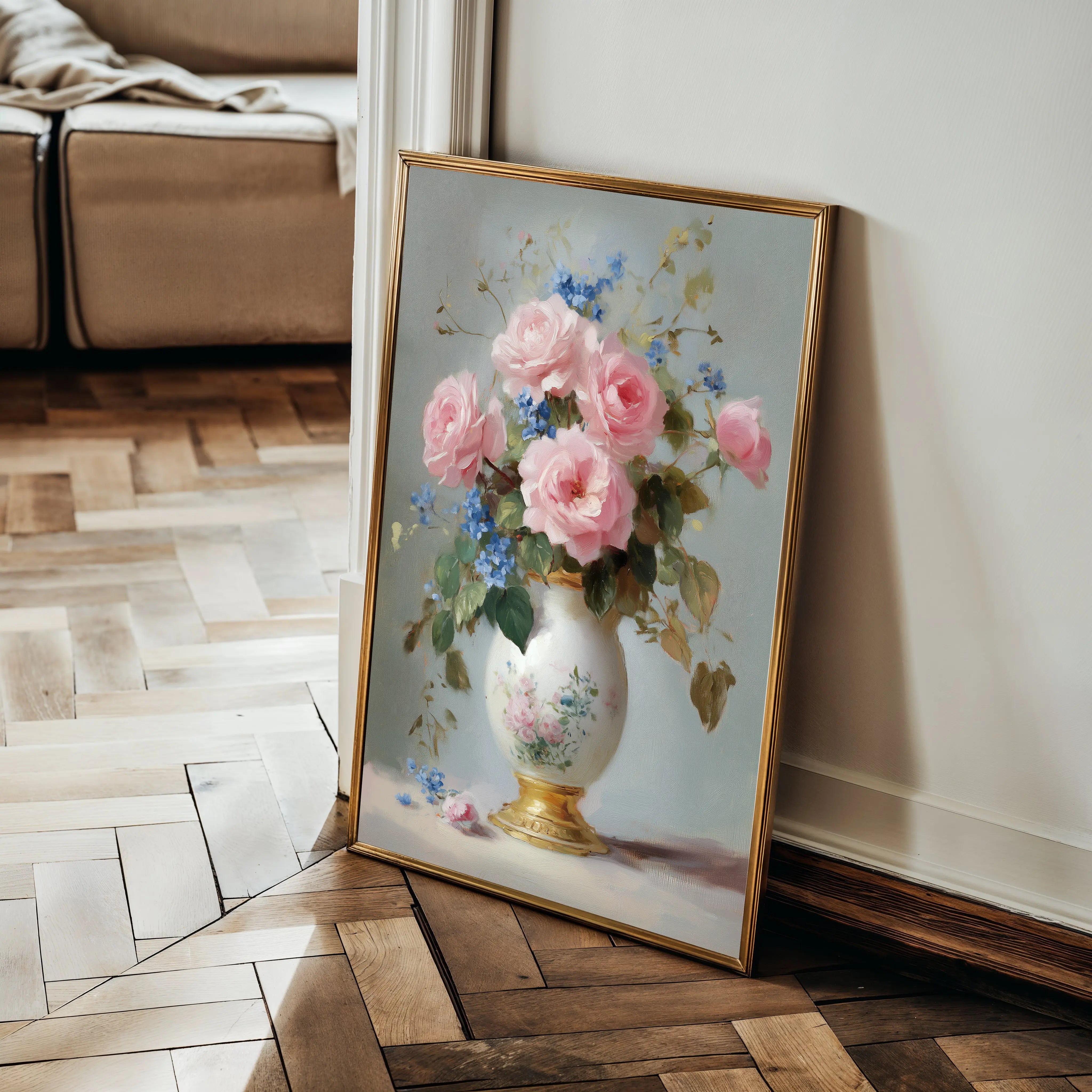 Floral Canvas Wall Art WAD1019-F 90 x 60 cm / Stretched on hidden frame