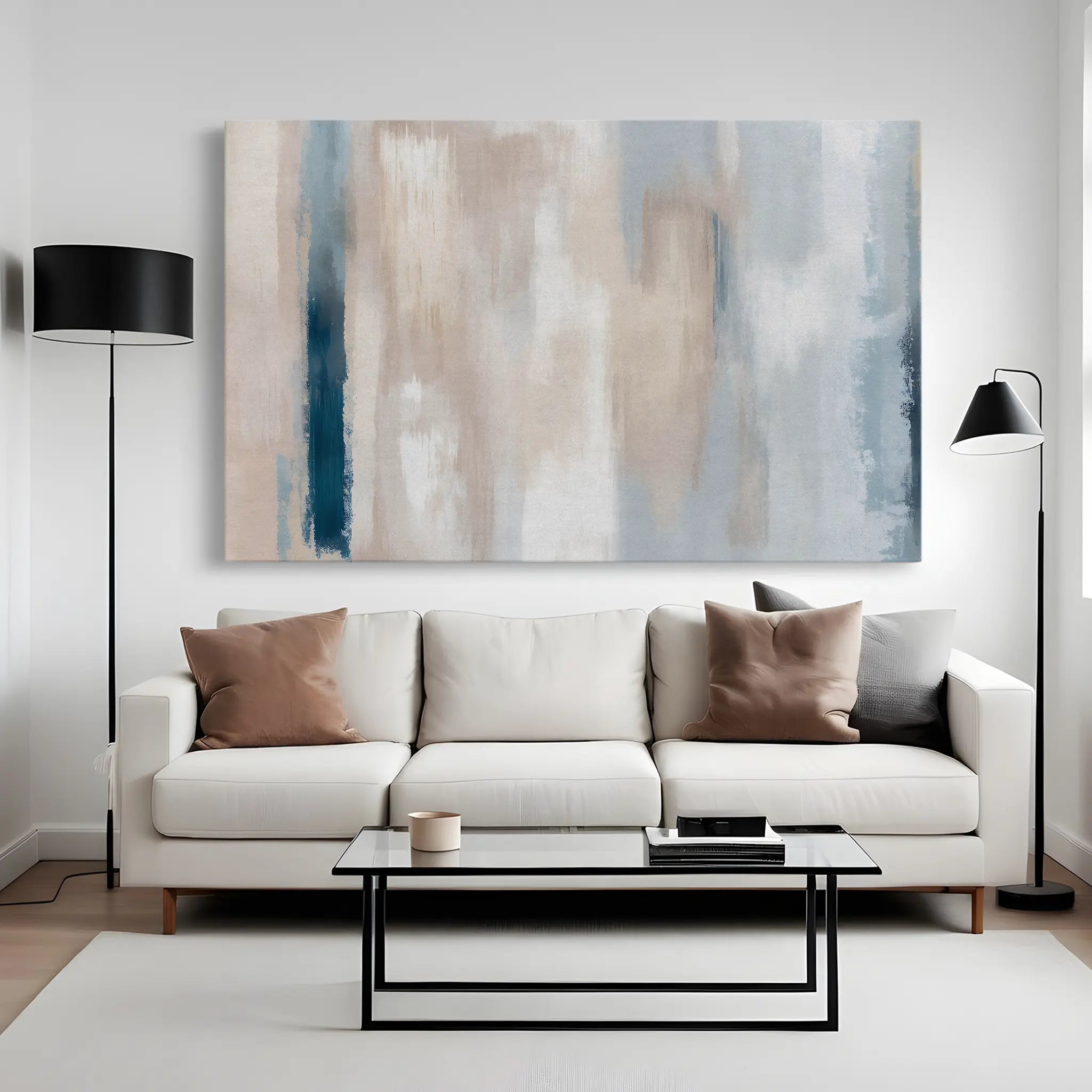 Abstract Canvas Wall Art WAD102-A 90 x 60 cm / Stretched on hidden frame