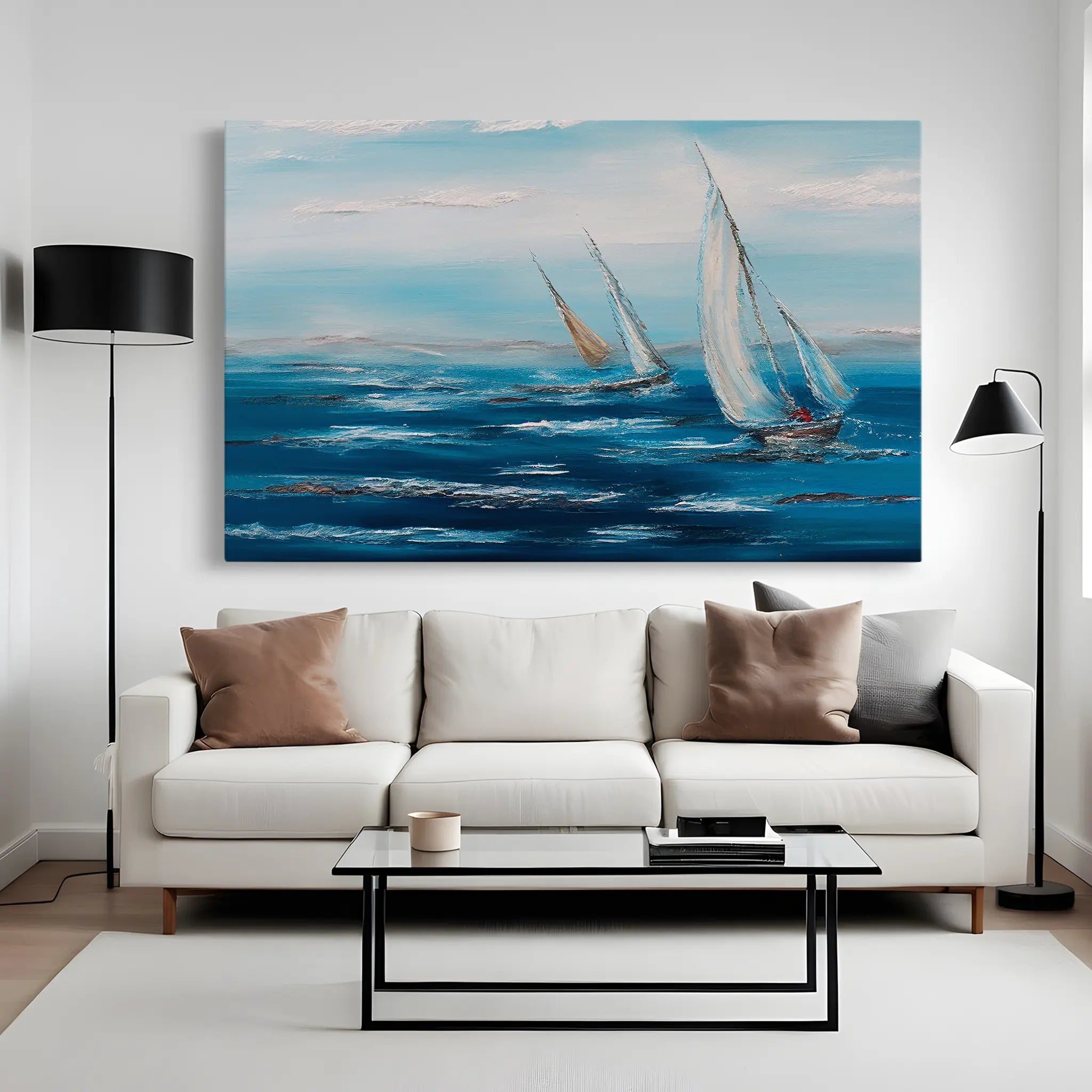 Landscape Canvas Wall Art WAD102-L 90 x 60 cm / Stretched on hidden frame