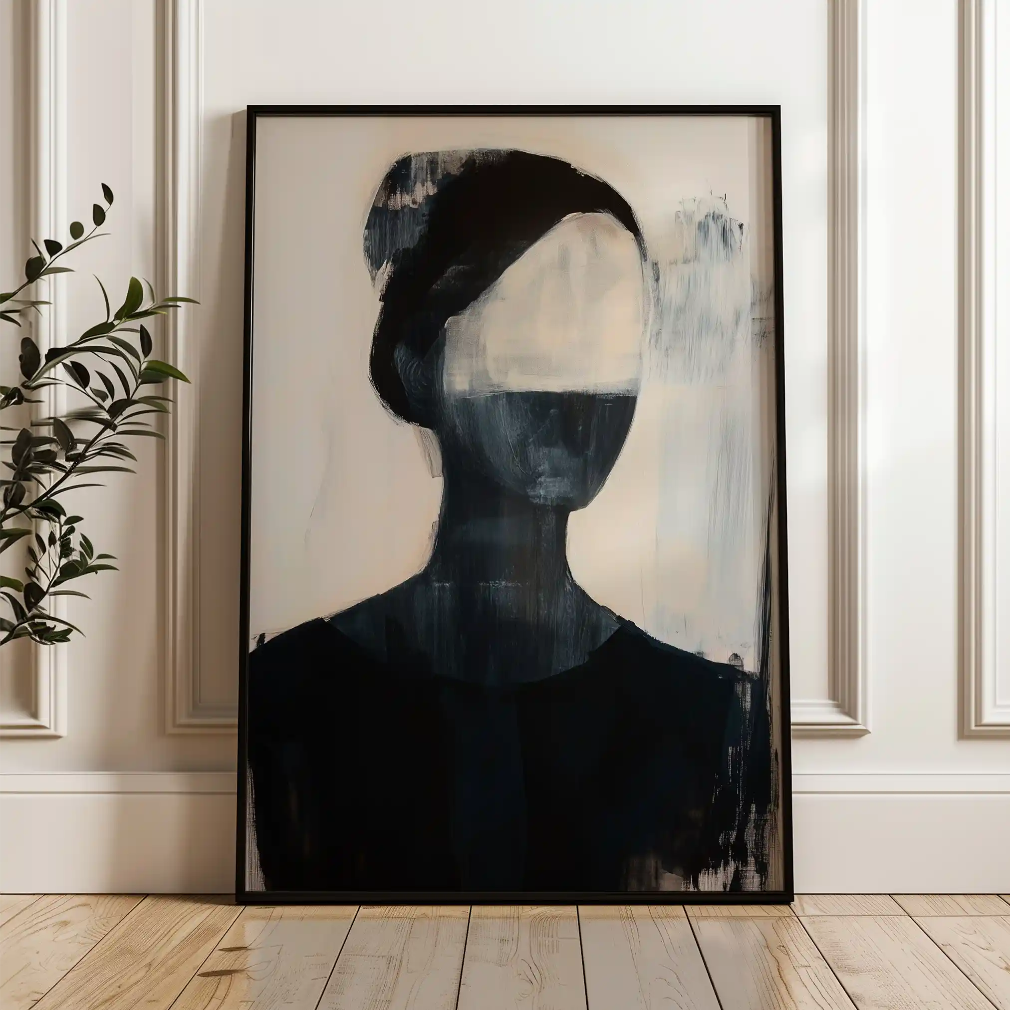 Portrait 102 Canvas Art 90 x 60 cm / Stretched on hidden frame