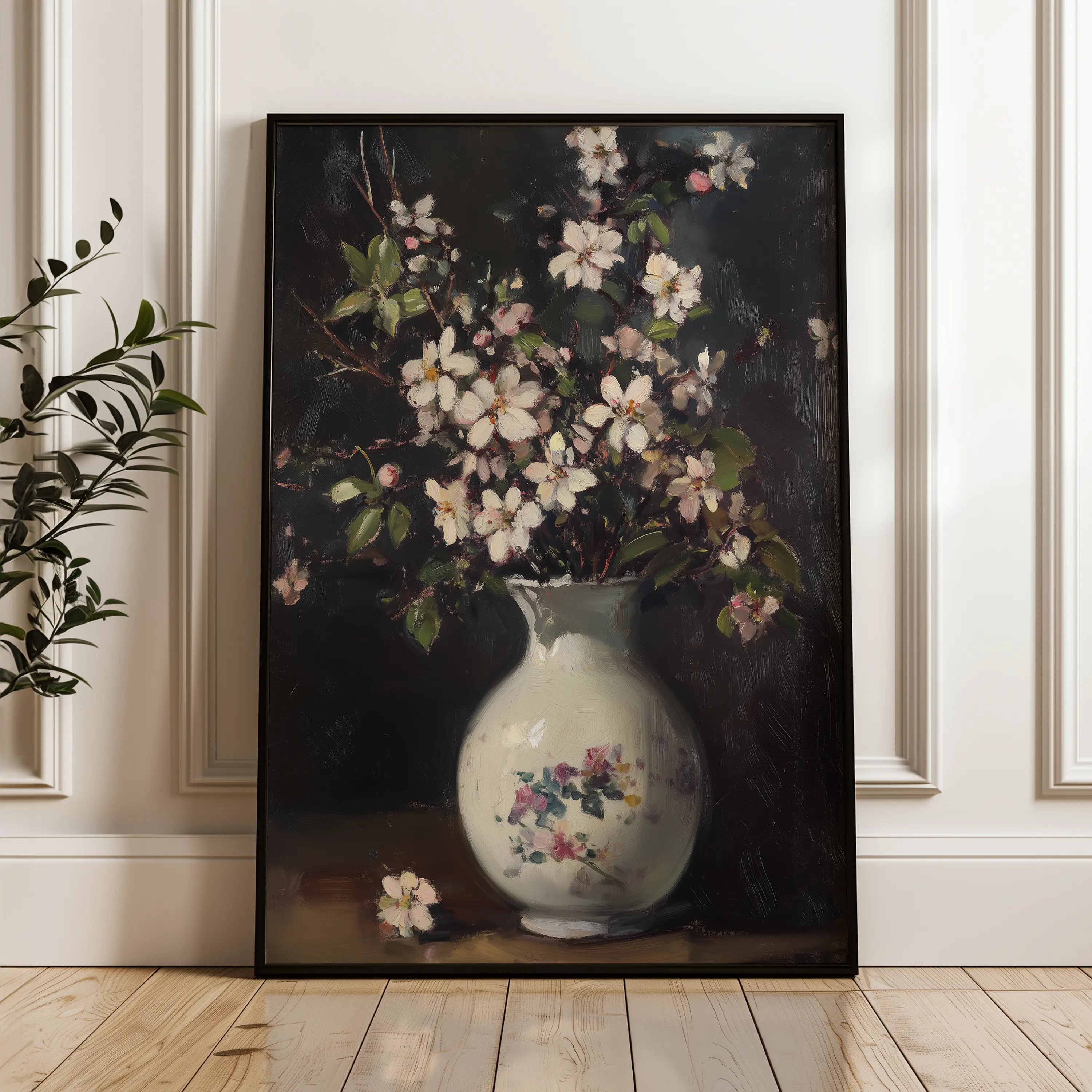 Floral Canvas Wall Art WAD1020-F 90 x 60 cm / Stretched on hidden frame