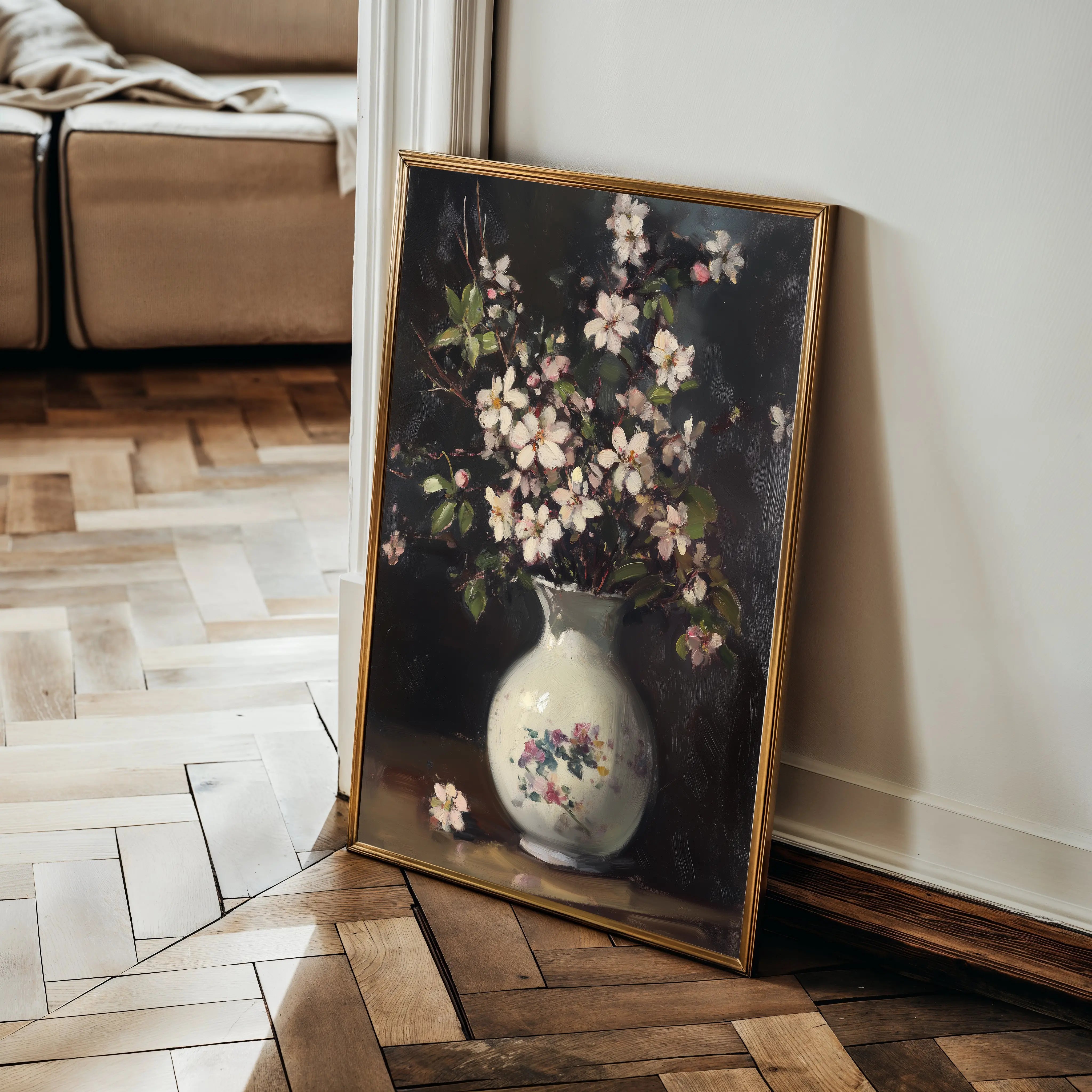 Floral Canvas Wall Art WAD1020-F 90 x 60 cm / Stretched on hidden frame