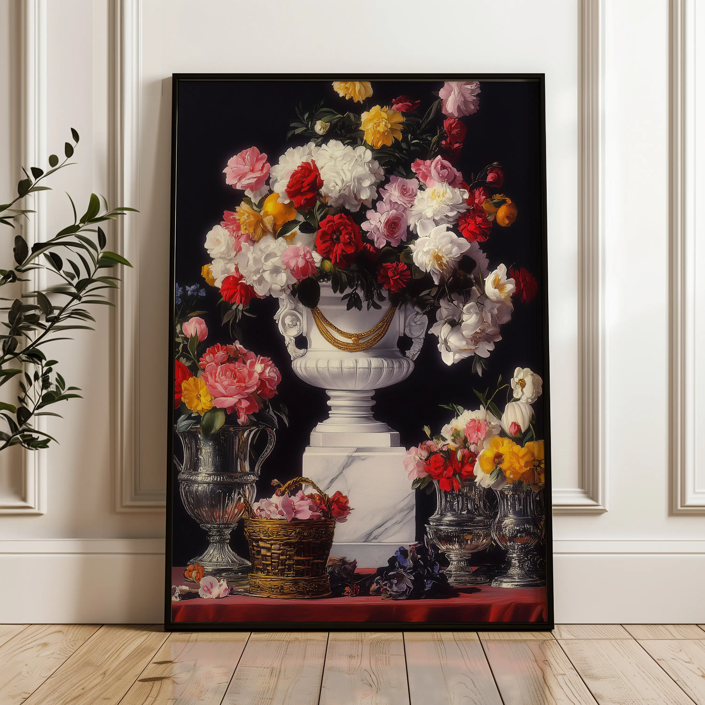 Floral Canvas Wall Art WAD1022-F 90 x 60 cm / Stretched on hidden frame