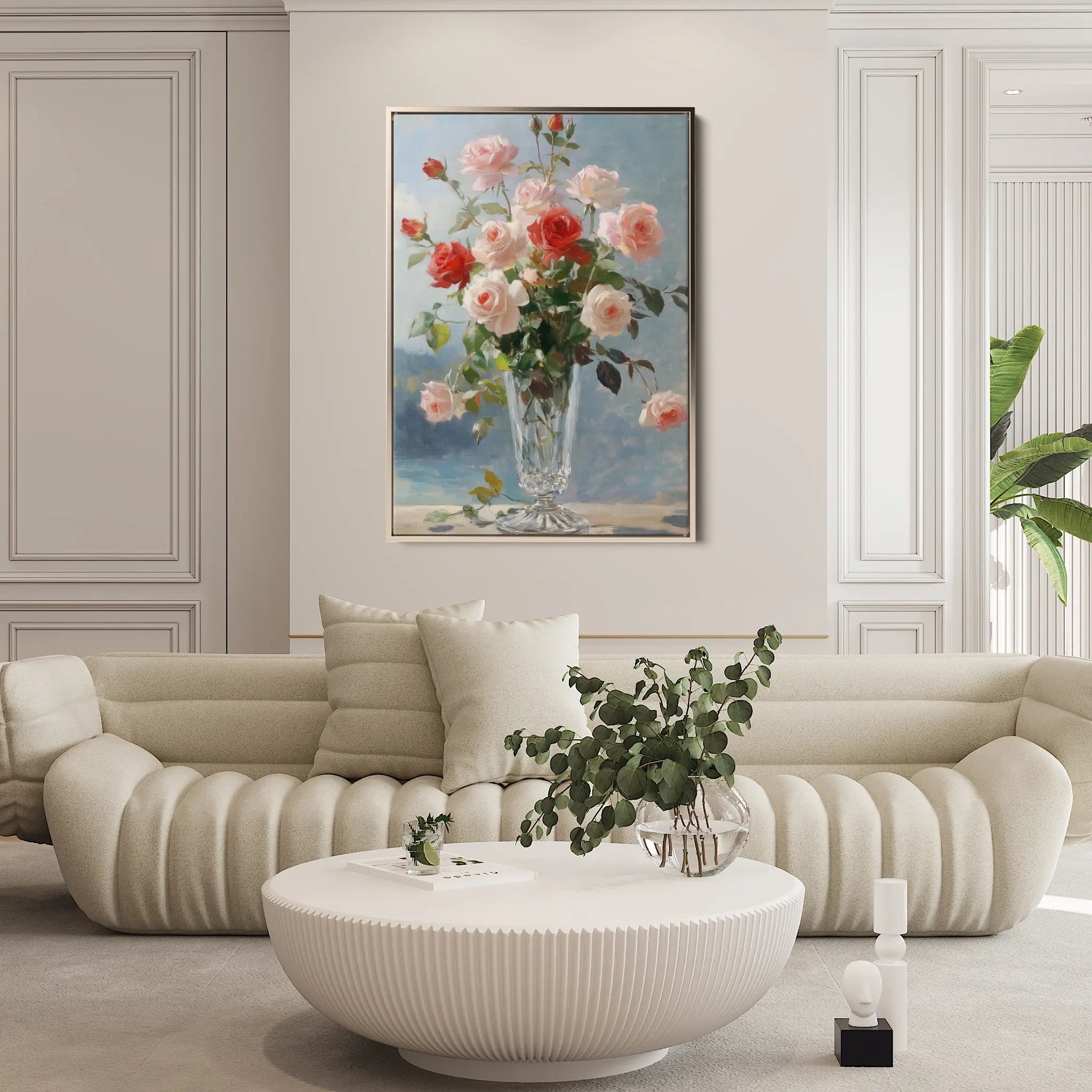 Floral Canvas Wall Art WAD1023-F 90 x 60 cm / Stretched on hidden frame