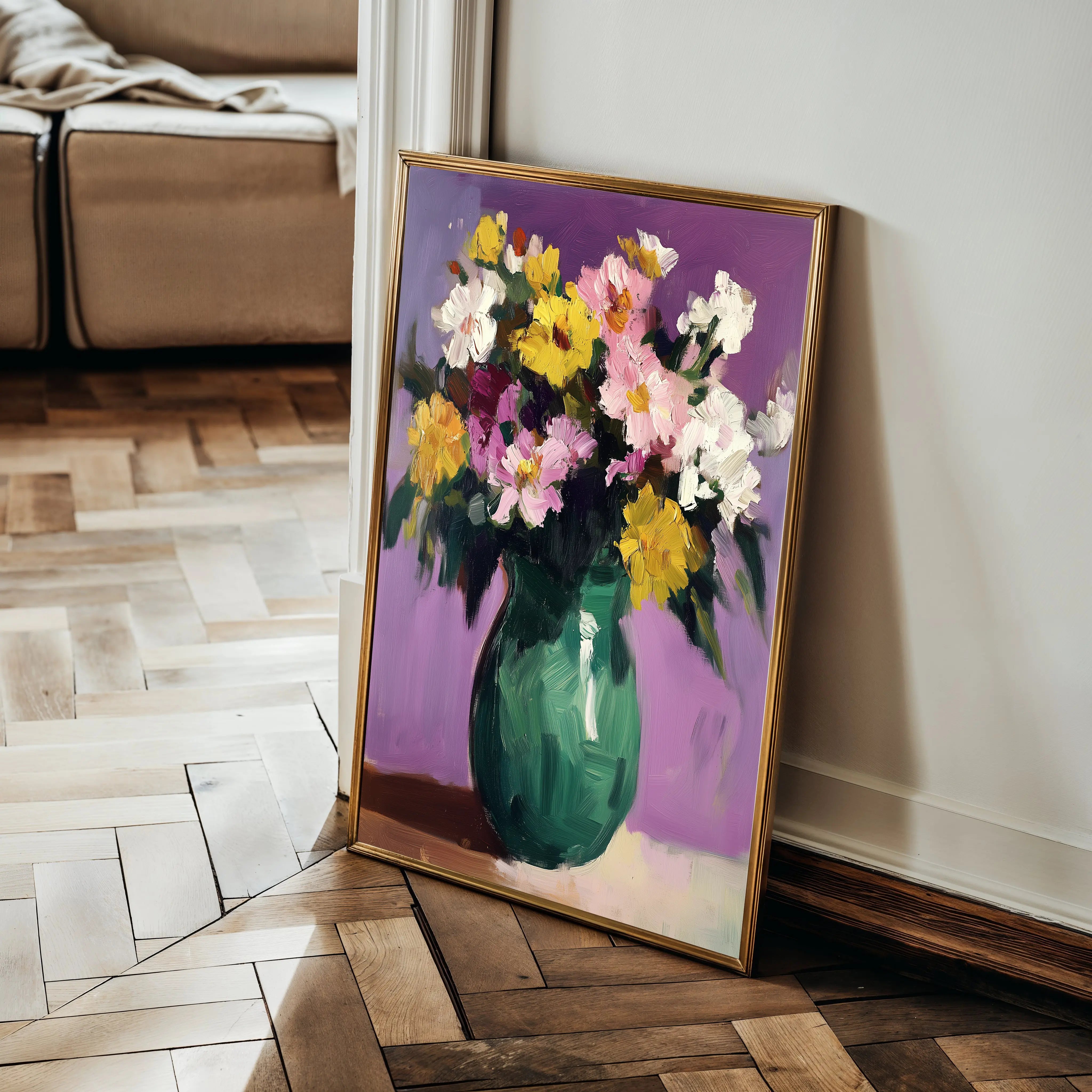 Floral Canvas Wall Art WAD1024-F 90 x 60 cm / Stretched on hidden frame