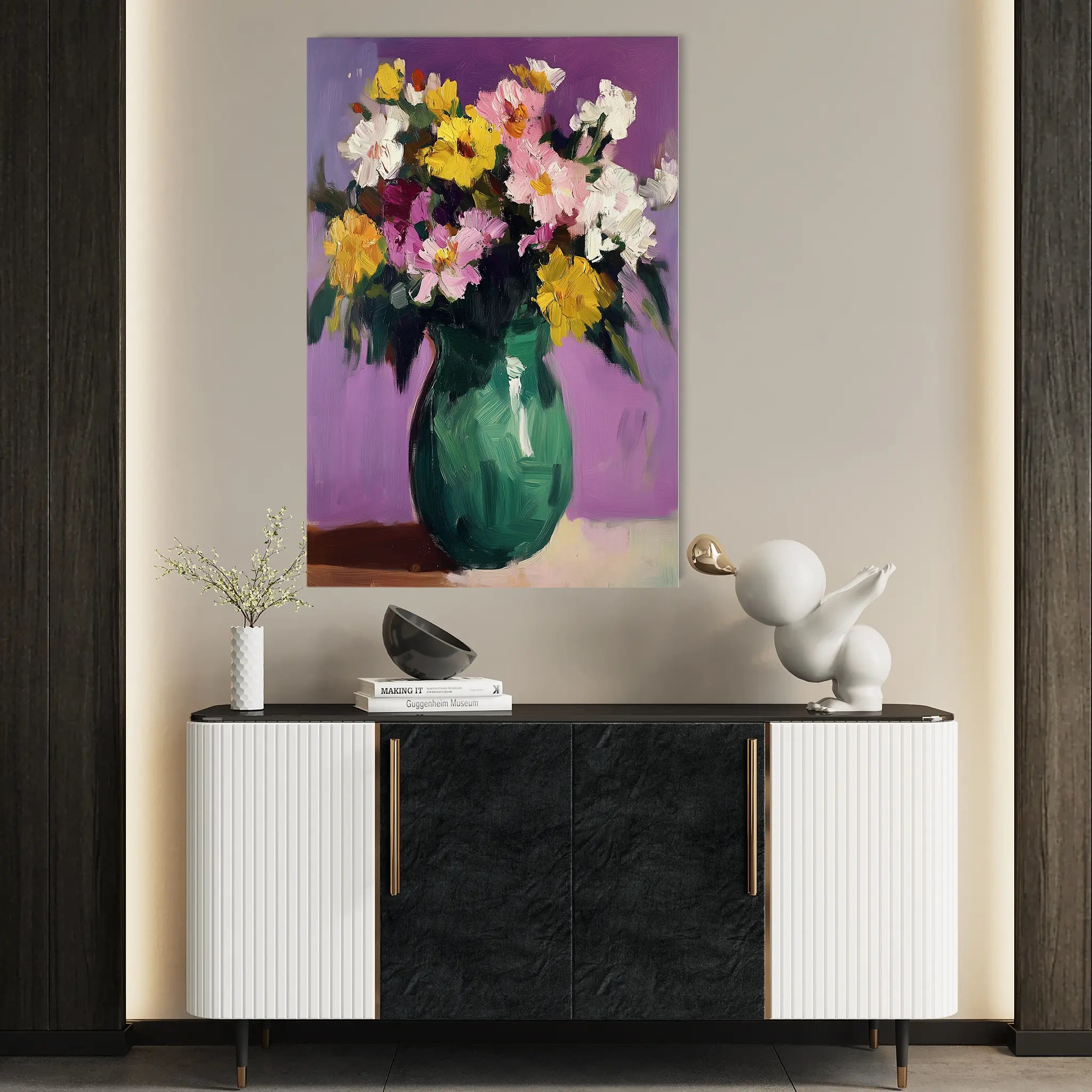 Floral Canvas Wall Art WAD1024-F 90 x 60 cm / Stretched on hidden frame