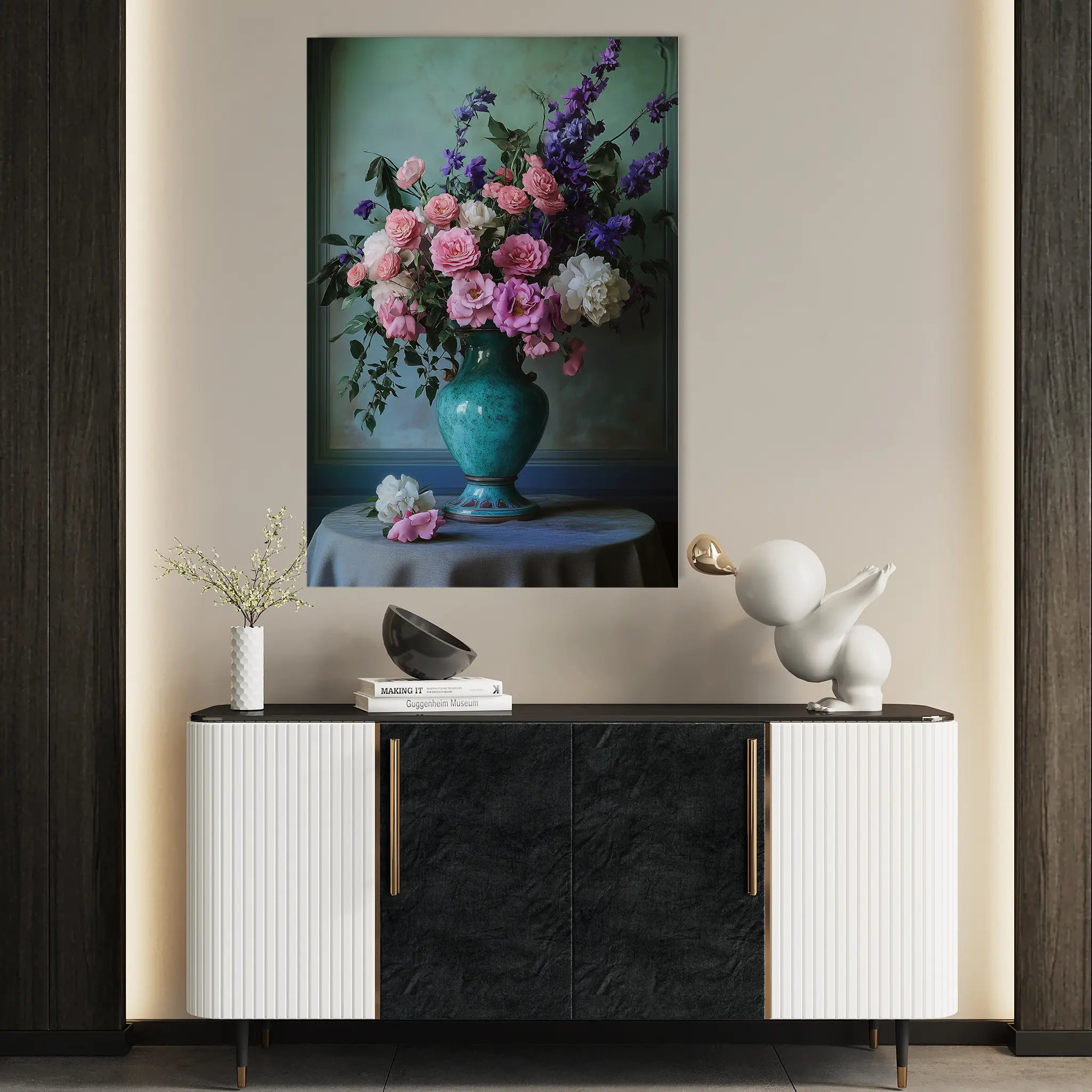 Floral Canvas Wall Art WAD1025-F 90 x 60 cm / Stretched on hidden frame