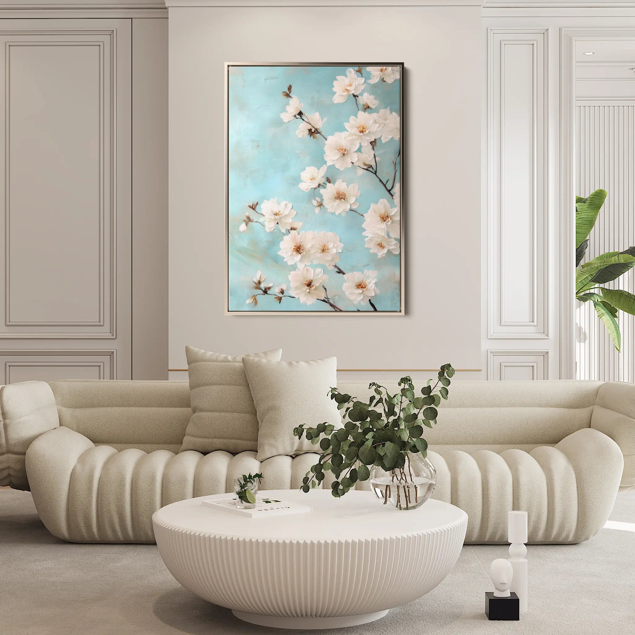 Floral Canvas Wall Art WAD1026-F 90 x 60 cm / Stretched on hidden frame