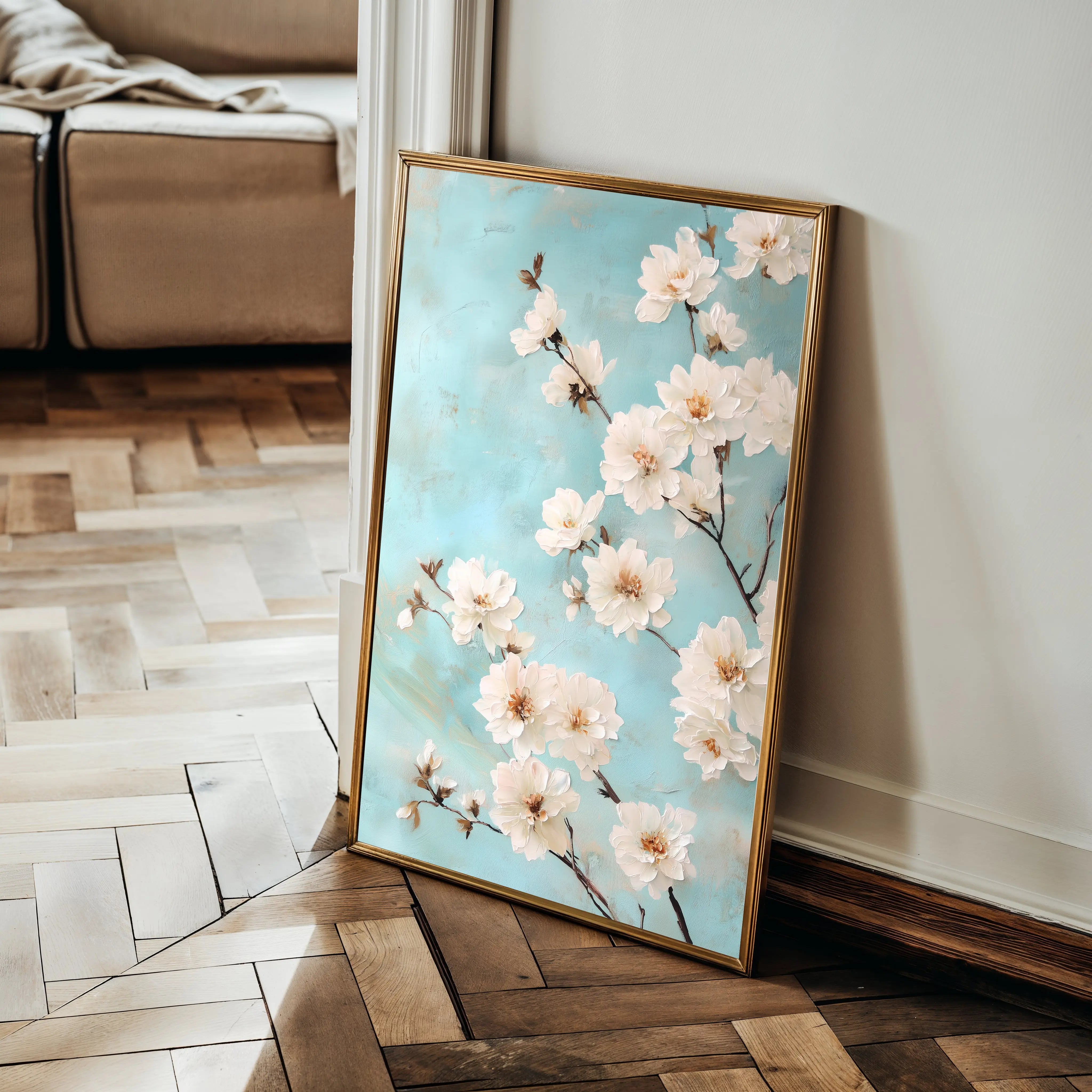 Floral Canvas Wall Art WAD1026-F 90 x 60 cm / Stretched on hidden frame