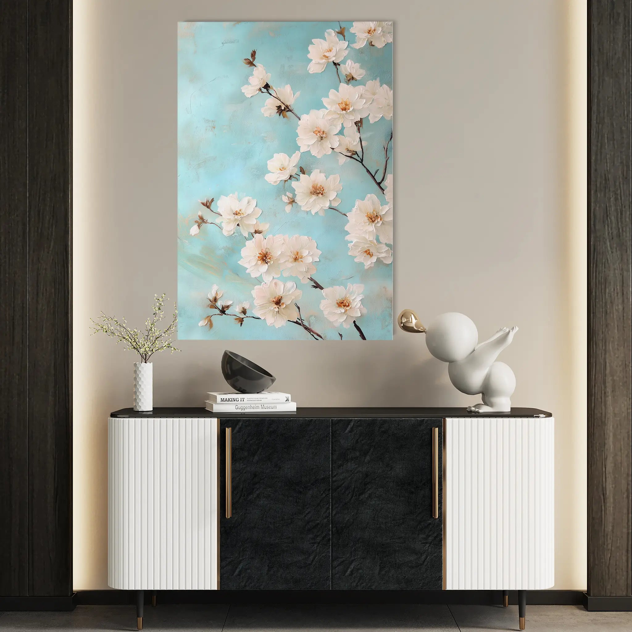 Floral Canvas Wall Art WAD1026-F 90 x 60 cm / Stretched on hidden frame