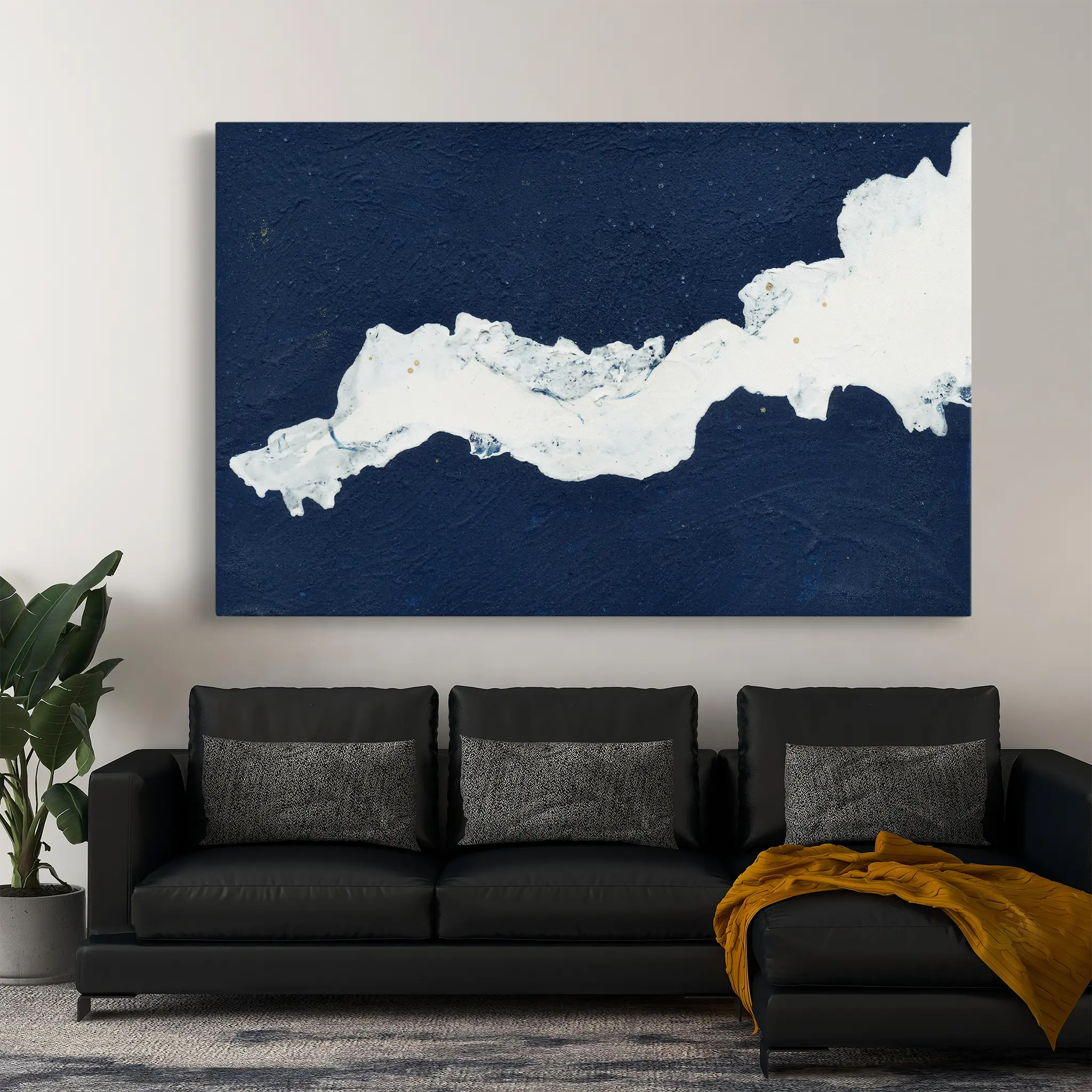 Abstract Canvas Wall Art WAD103-A 90 x 60 cm / Stretched on hidden frame