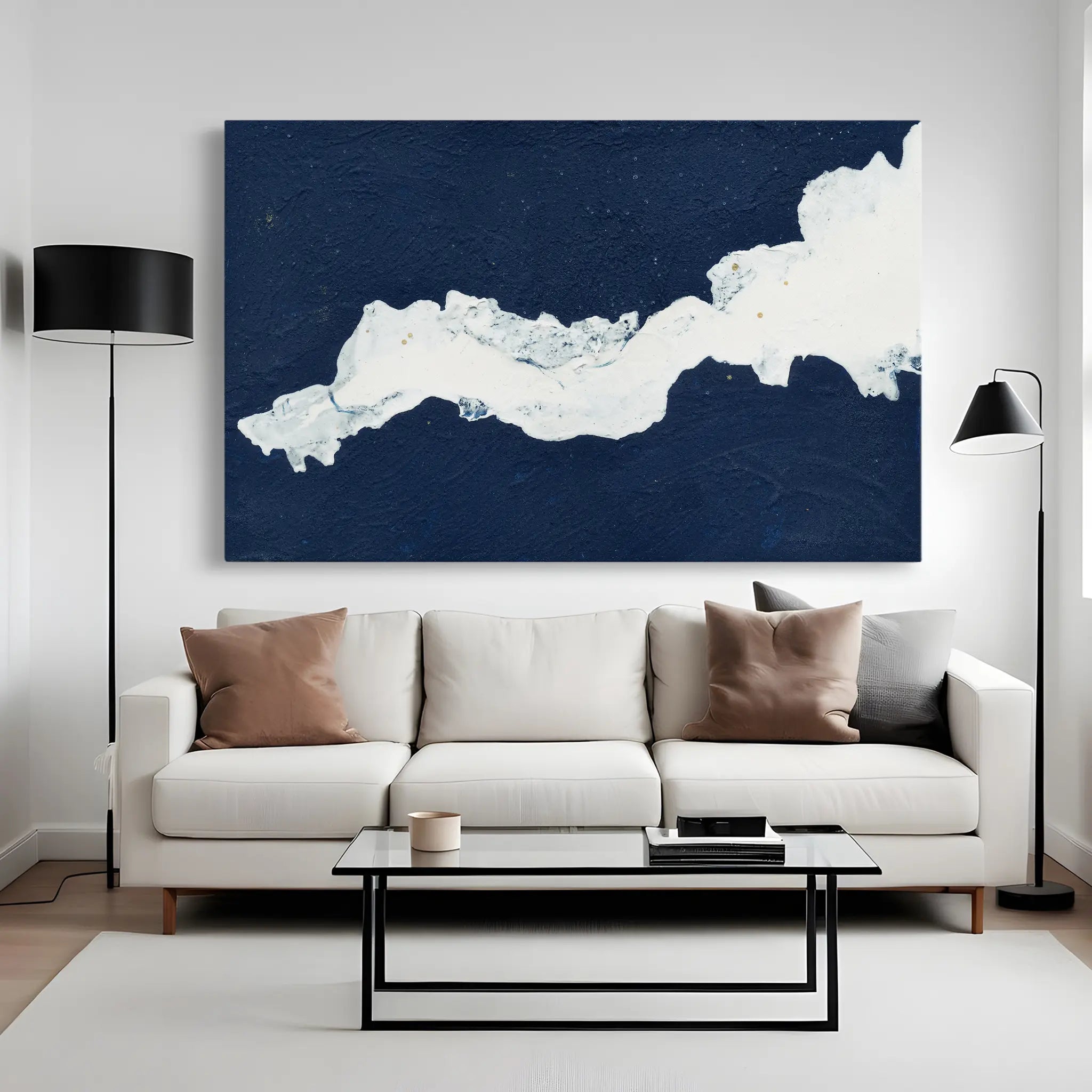 Abstract Canvas Wall Art WAD103-A 90 x 60 cm / Stretched on hidden frame