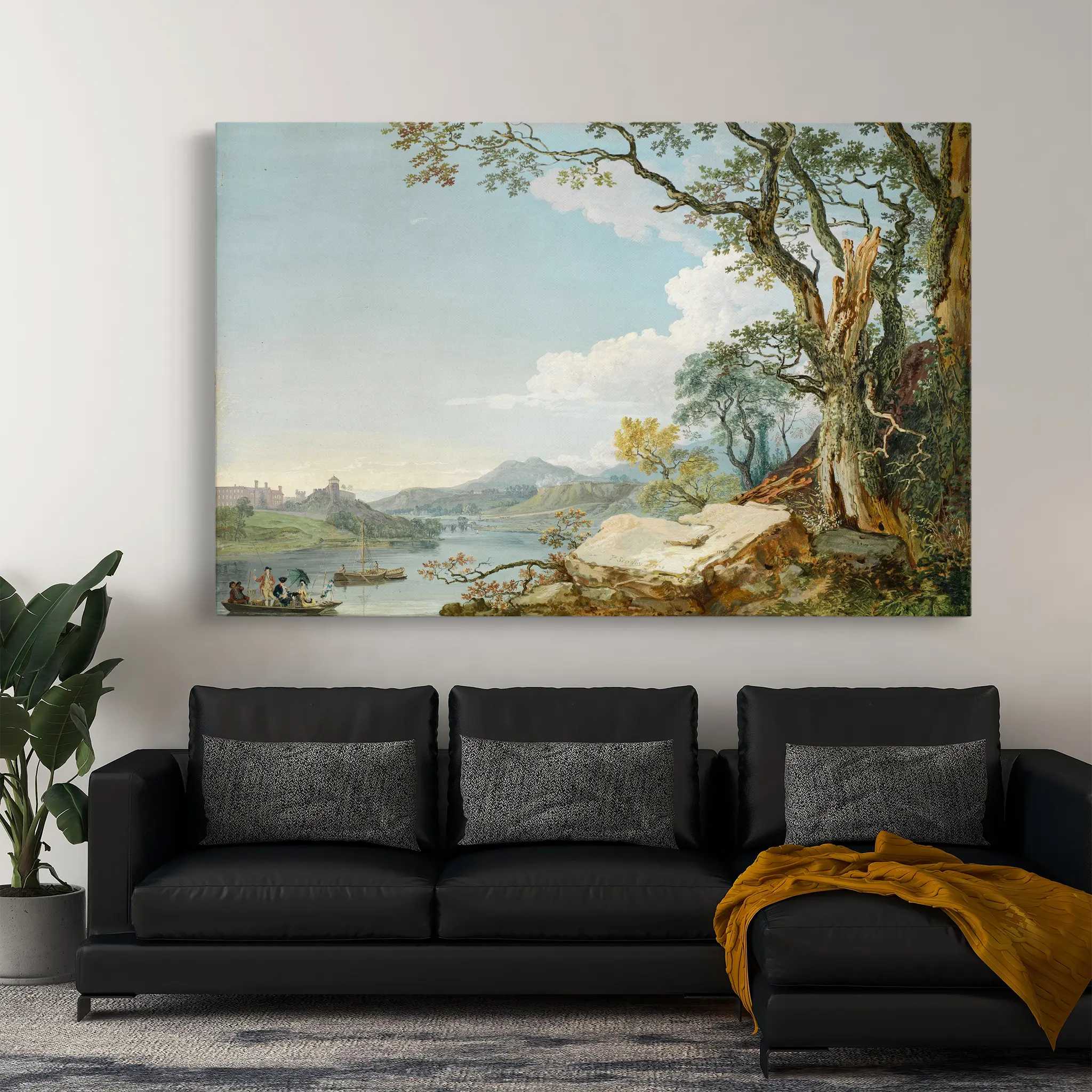 Landscape Canvas Wall Art WAD103-L 90 x 60 cm / Stretched on hidden frame