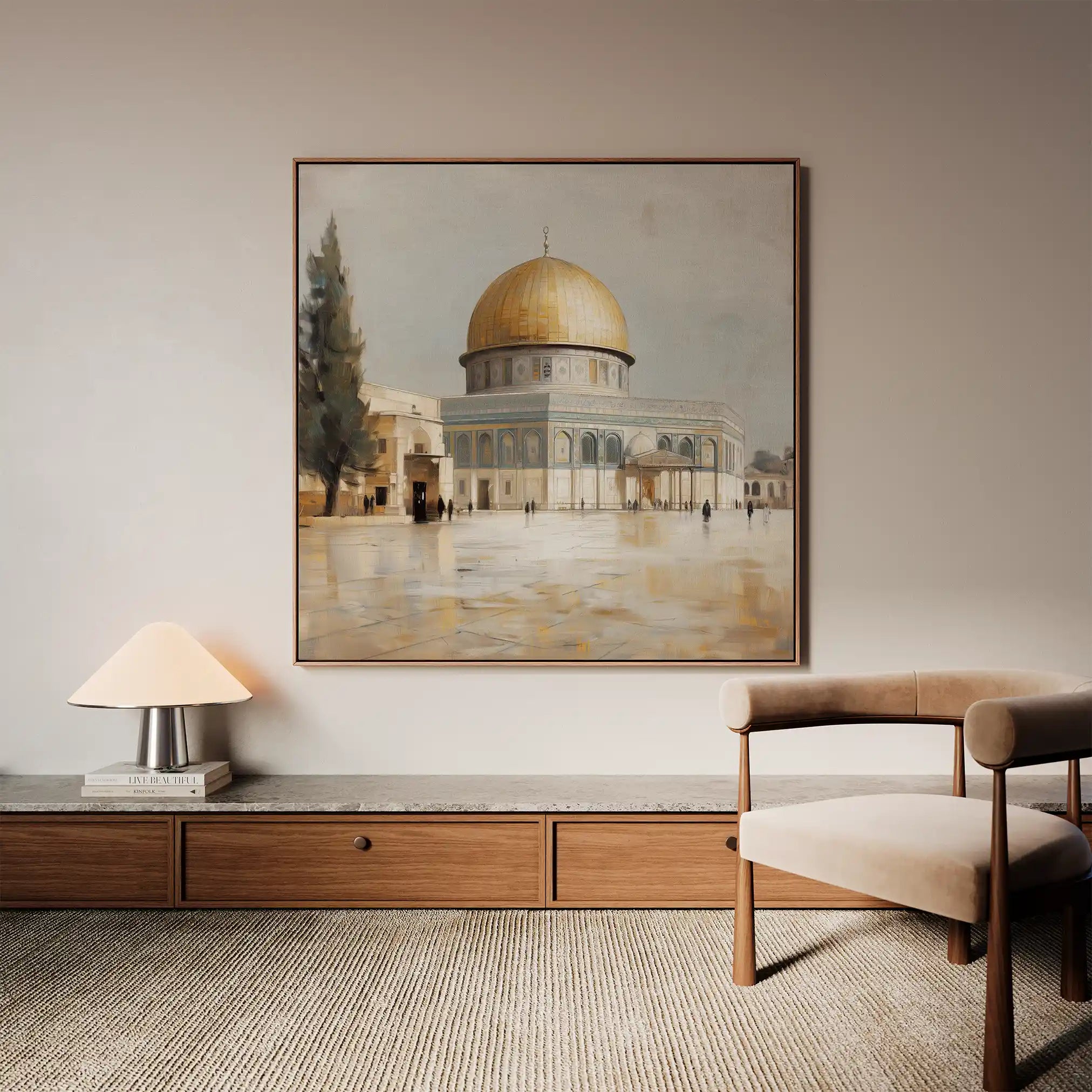 Palestine 103 Canvas Art 60 x 60 cm / Stretched on hidden frame
