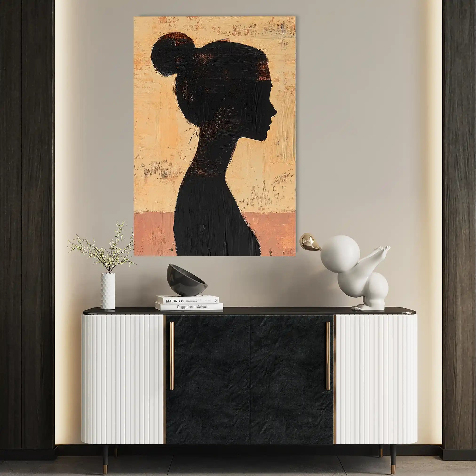 Portrait 103 Canvas Art 90 x 60 cm / Stretched on hidden frame