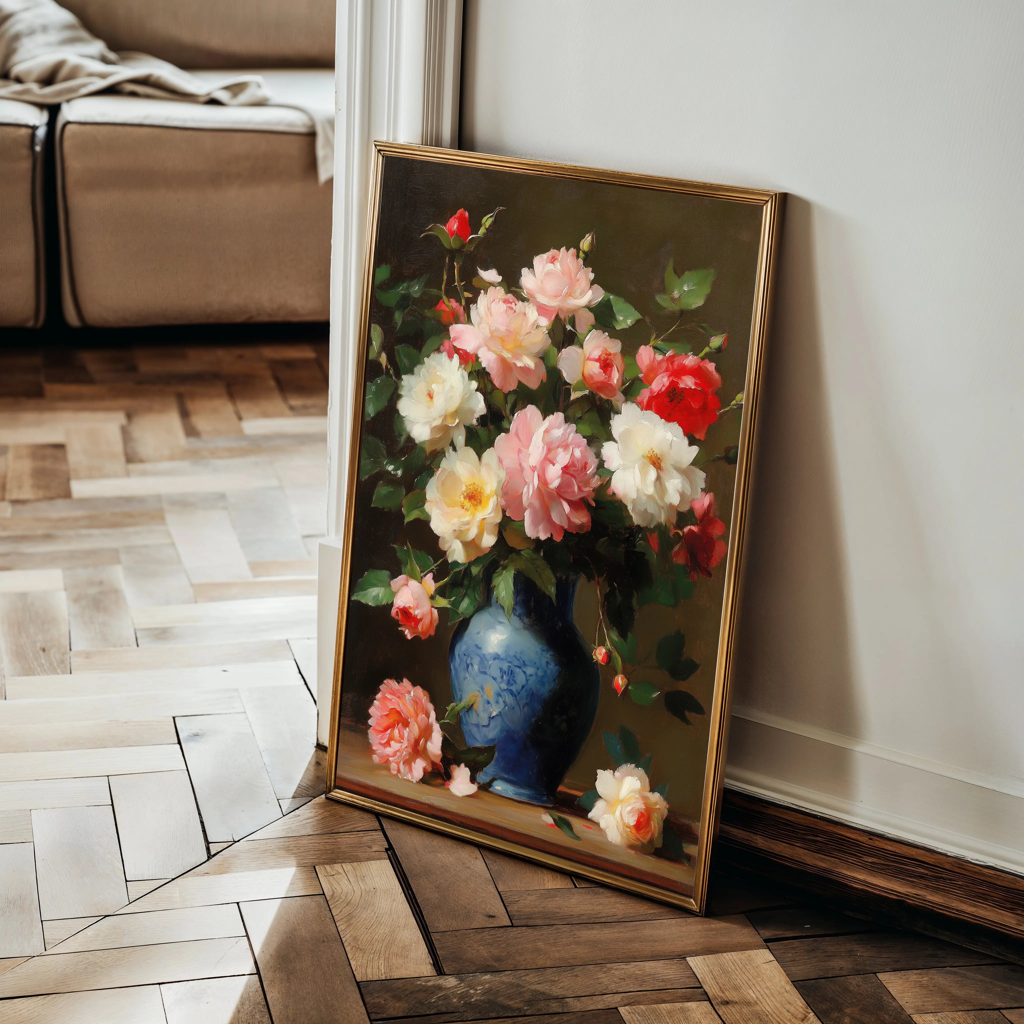 Floral Canvas Wall Art WAD1030-F 90 x 60 cm / Stretched on hidden frame