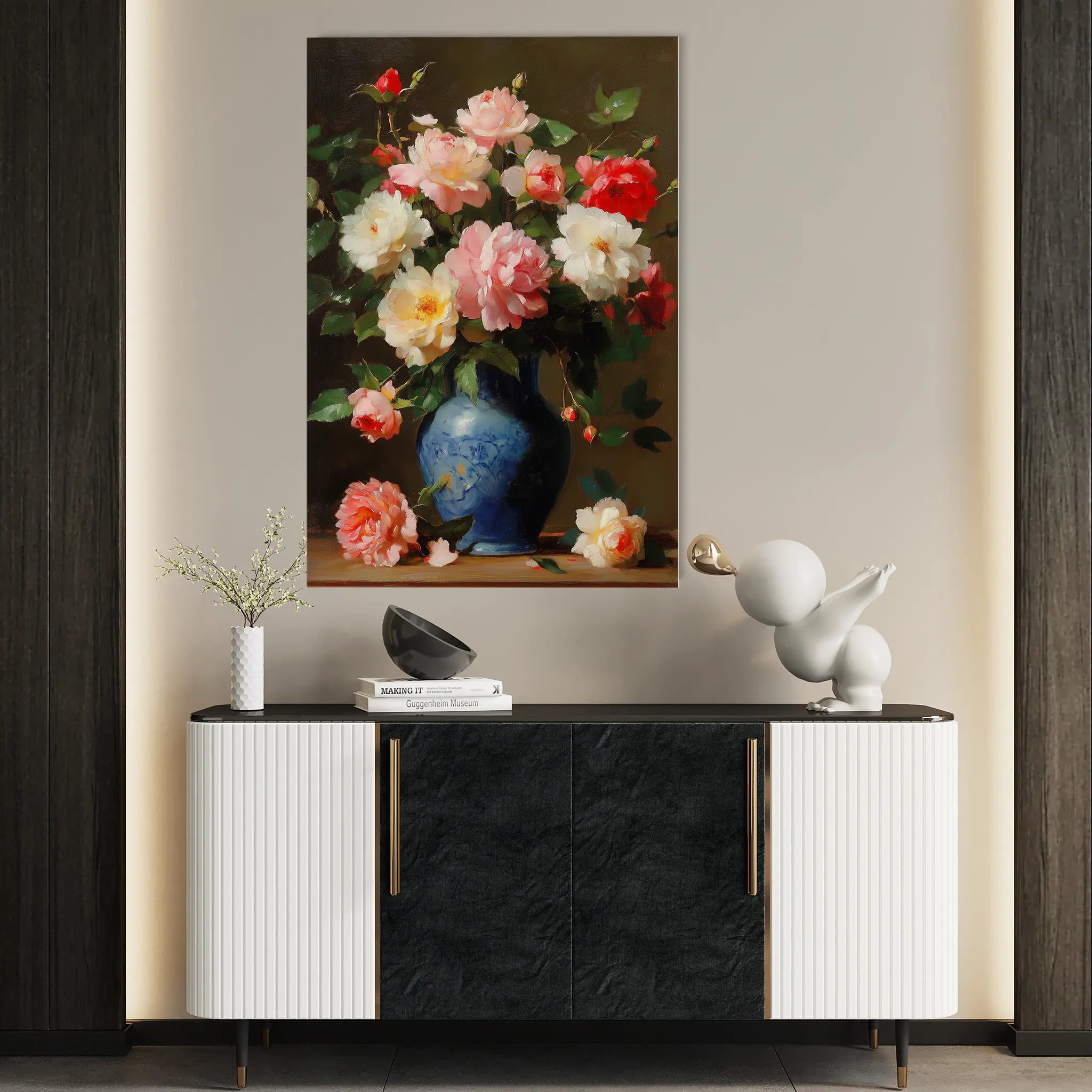 Floral Canvas Wall Art WAD1030-F 90 x 60 cm / Stretched on hidden frame