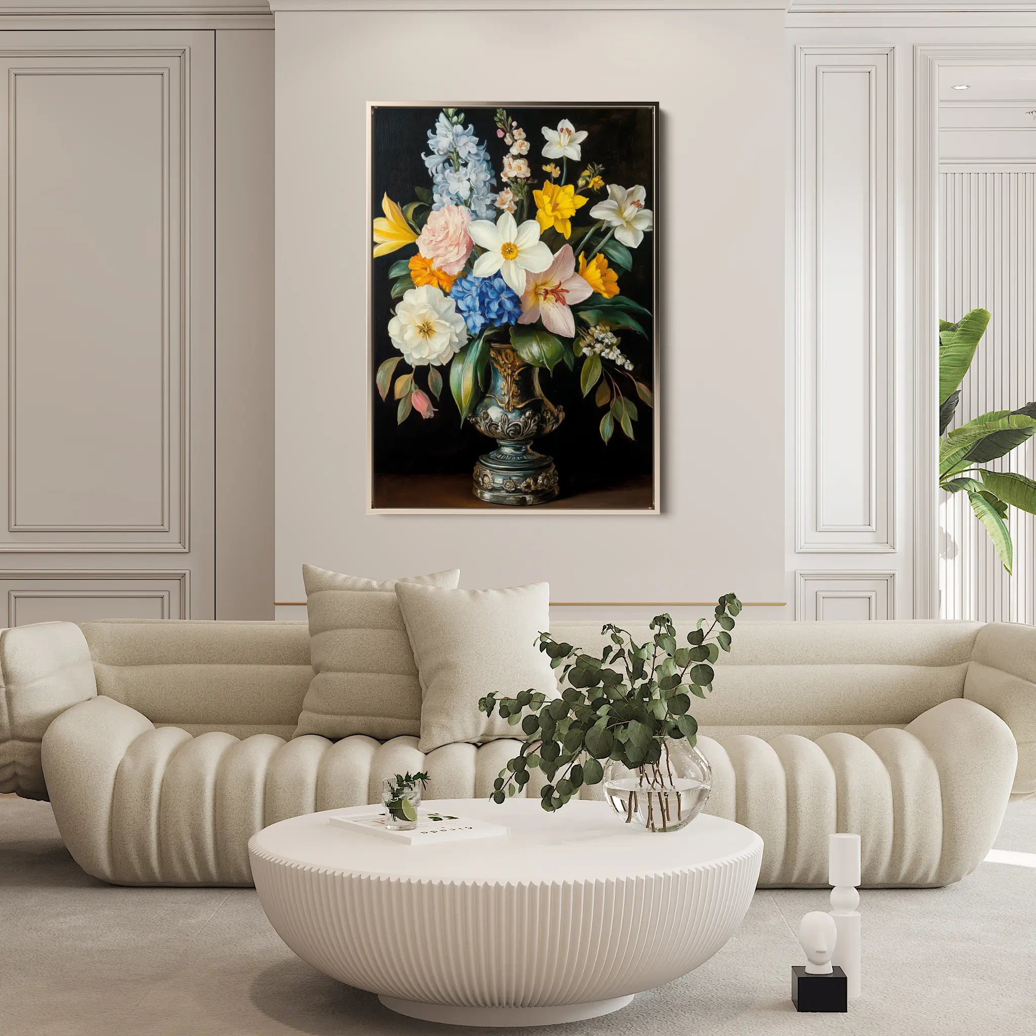 Floral Canvas Wall Art WAD1031-F 90 x 60 cm / Stretched on hidden frame