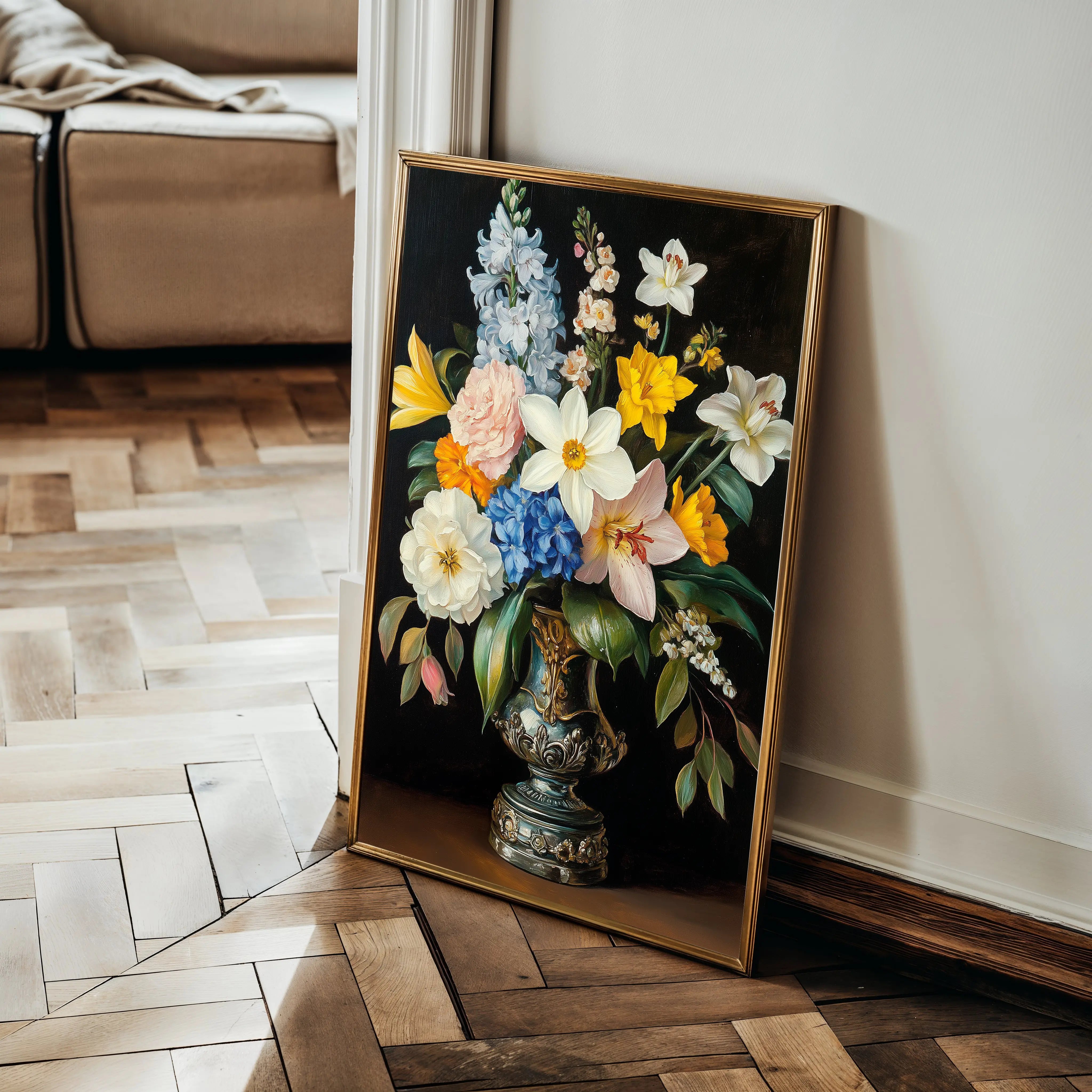 Floral Canvas Wall Art WAD1031-F 90 x 60 cm / Stretched on hidden frame