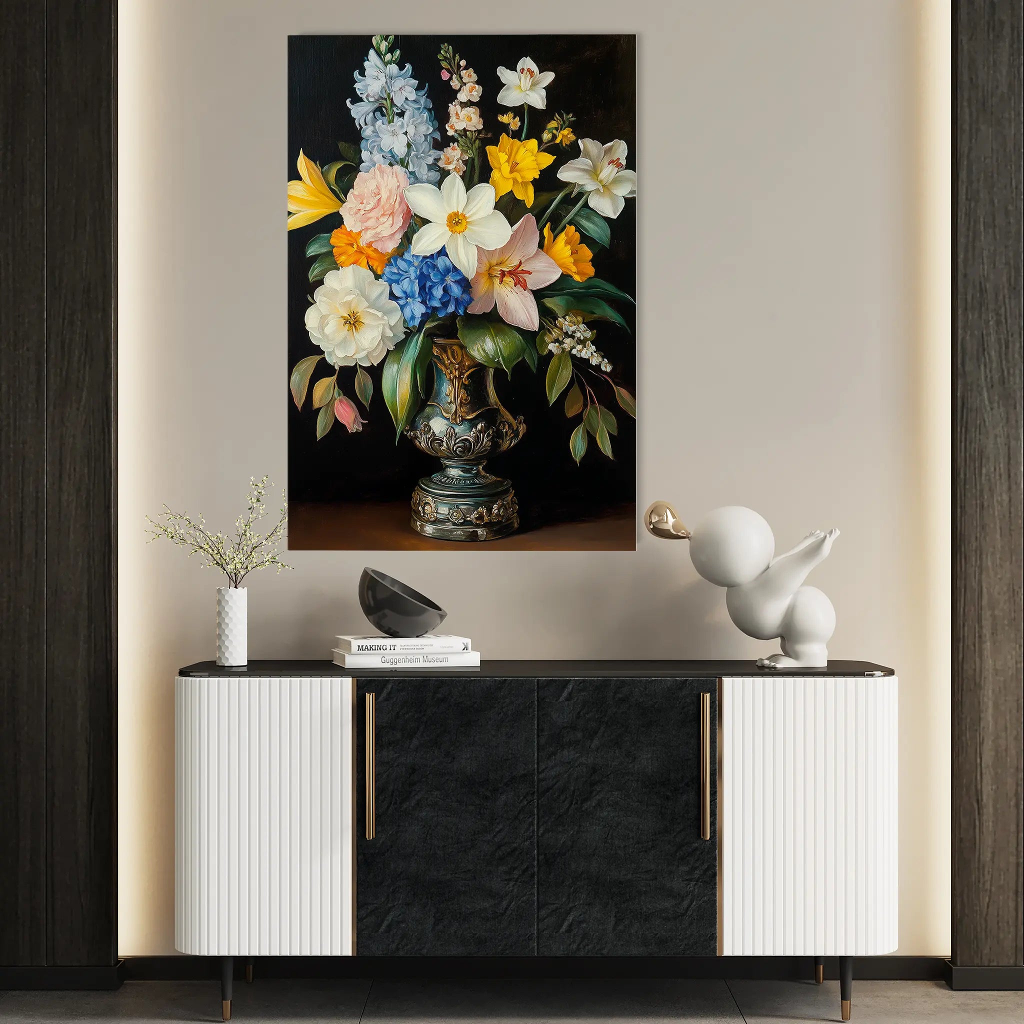 Floral Canvas Wall Art WAD1031-F 90 x 60 cm / Stretched on hidden frame