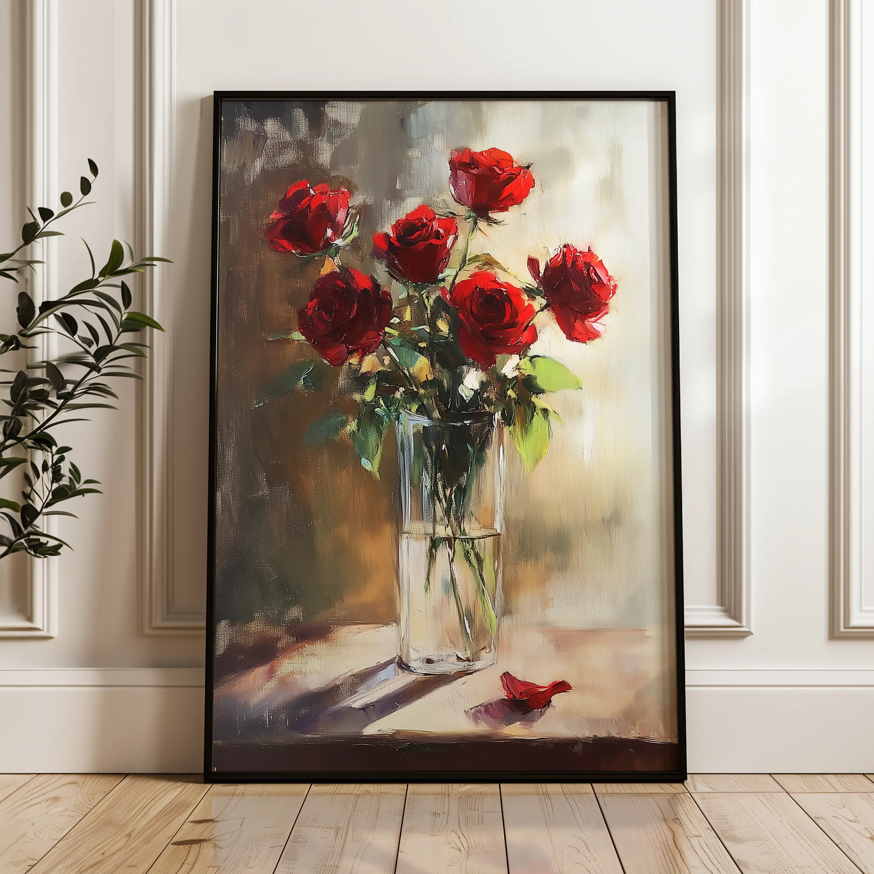 Floral Canvas Wall Art WAD1032-F 90 x 60 cm / Stretched on hidden frame