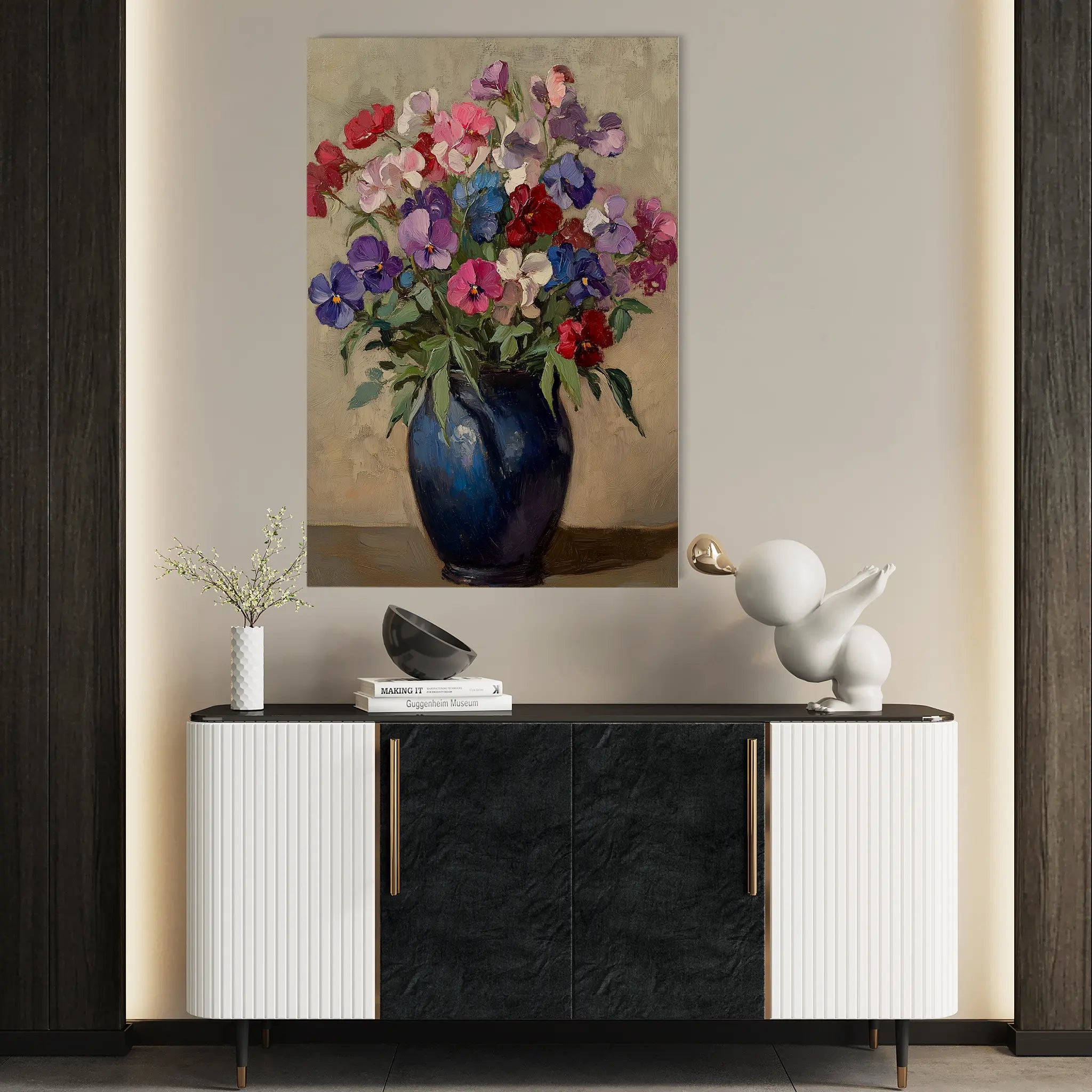 Floral Canvas Wall Art WAD1033-F 90 x 60 cm / Stretched on hidden frame