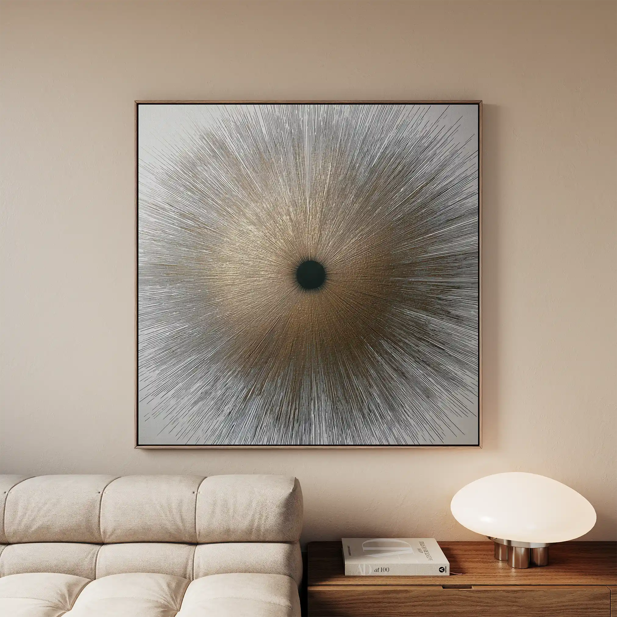 Abstract Canvas Wall Art WAD1034-A 80 x 80 cm / Stretched on hidden frame
