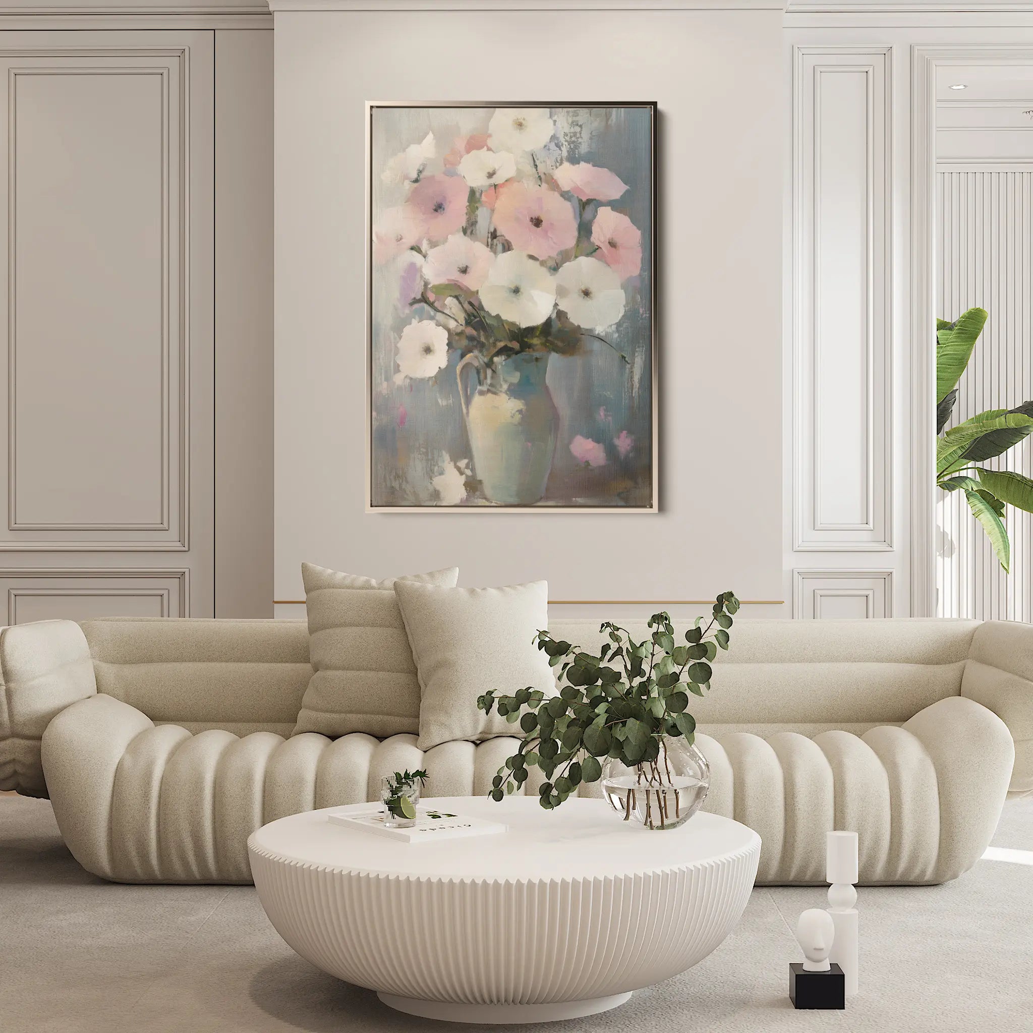 Floral Canvas Wall Art WAD1034-F 90 x 60 cm / Stretched on hidden frame