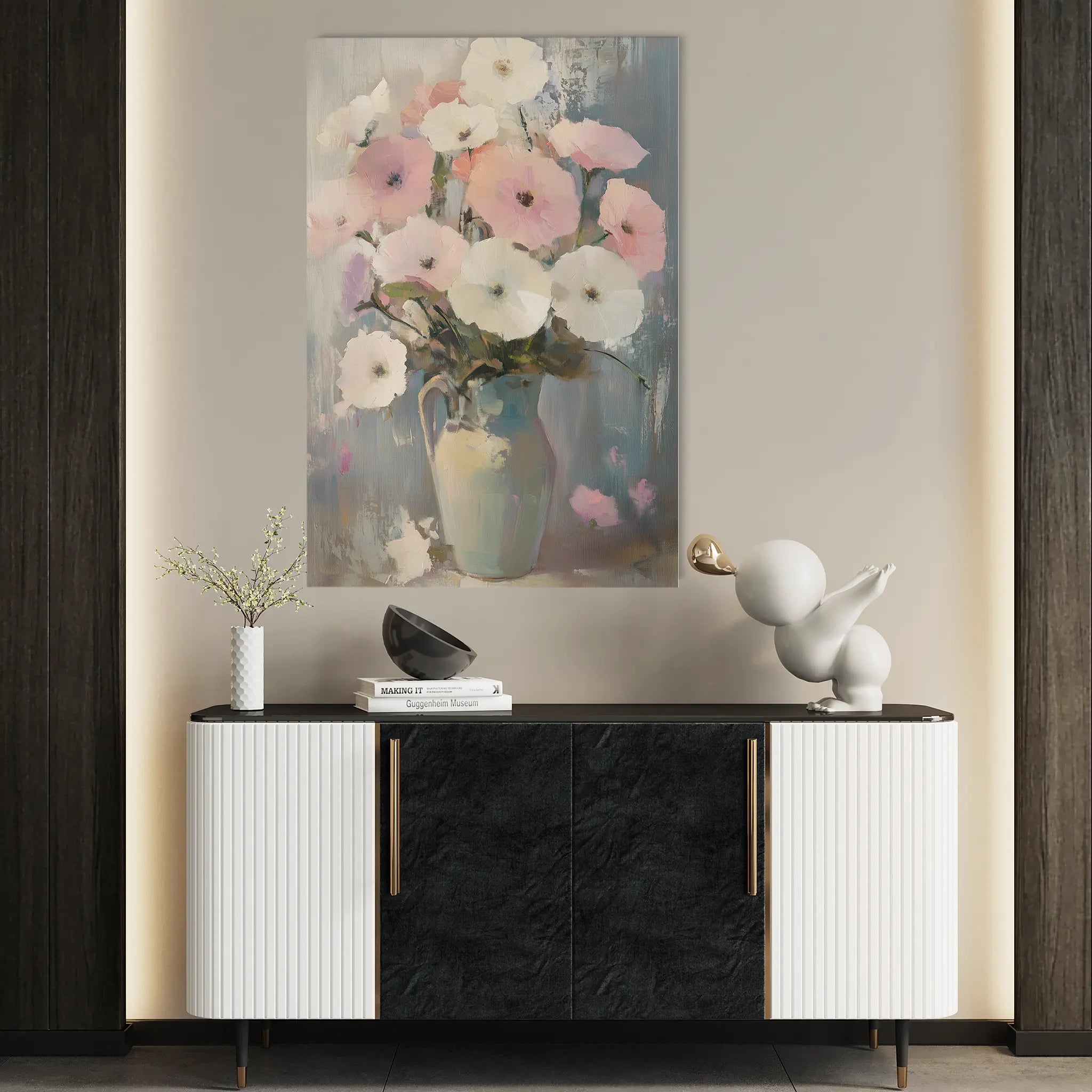 Floral Canvas Wall Art WAD1034-F 90 x 60 cm / Stretched on hidden frame