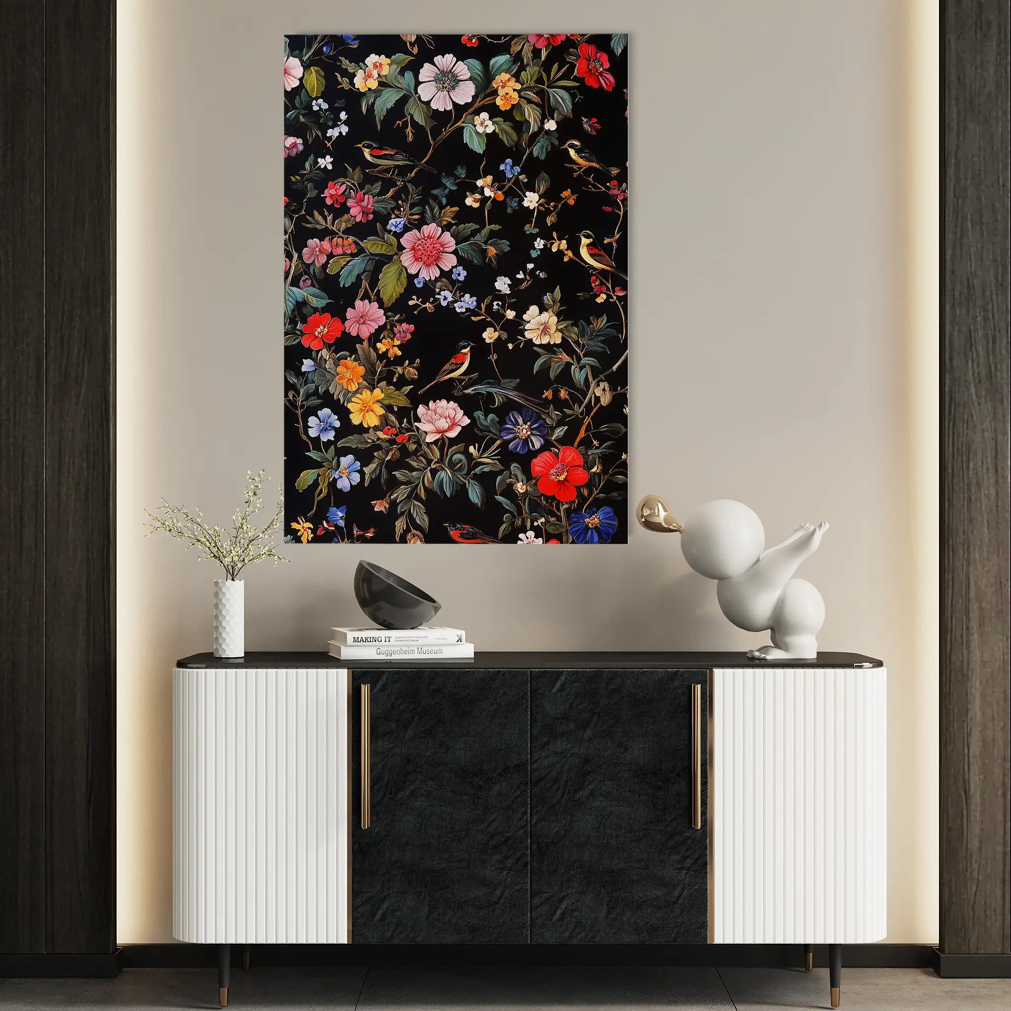 Floral Canvas Wall Art WAD1036-F 90 x 60 cm / Stretched on hidden frame