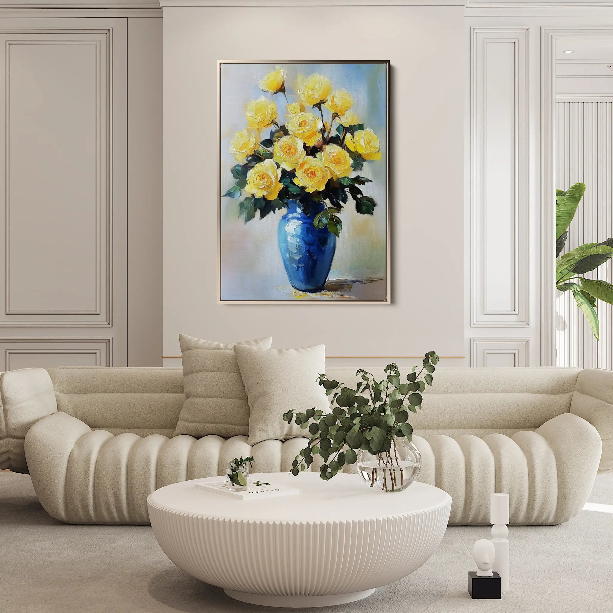 Floral Canvas Wall Art WAD1037-F 90 x 60 cm / Stretched on hidden frame