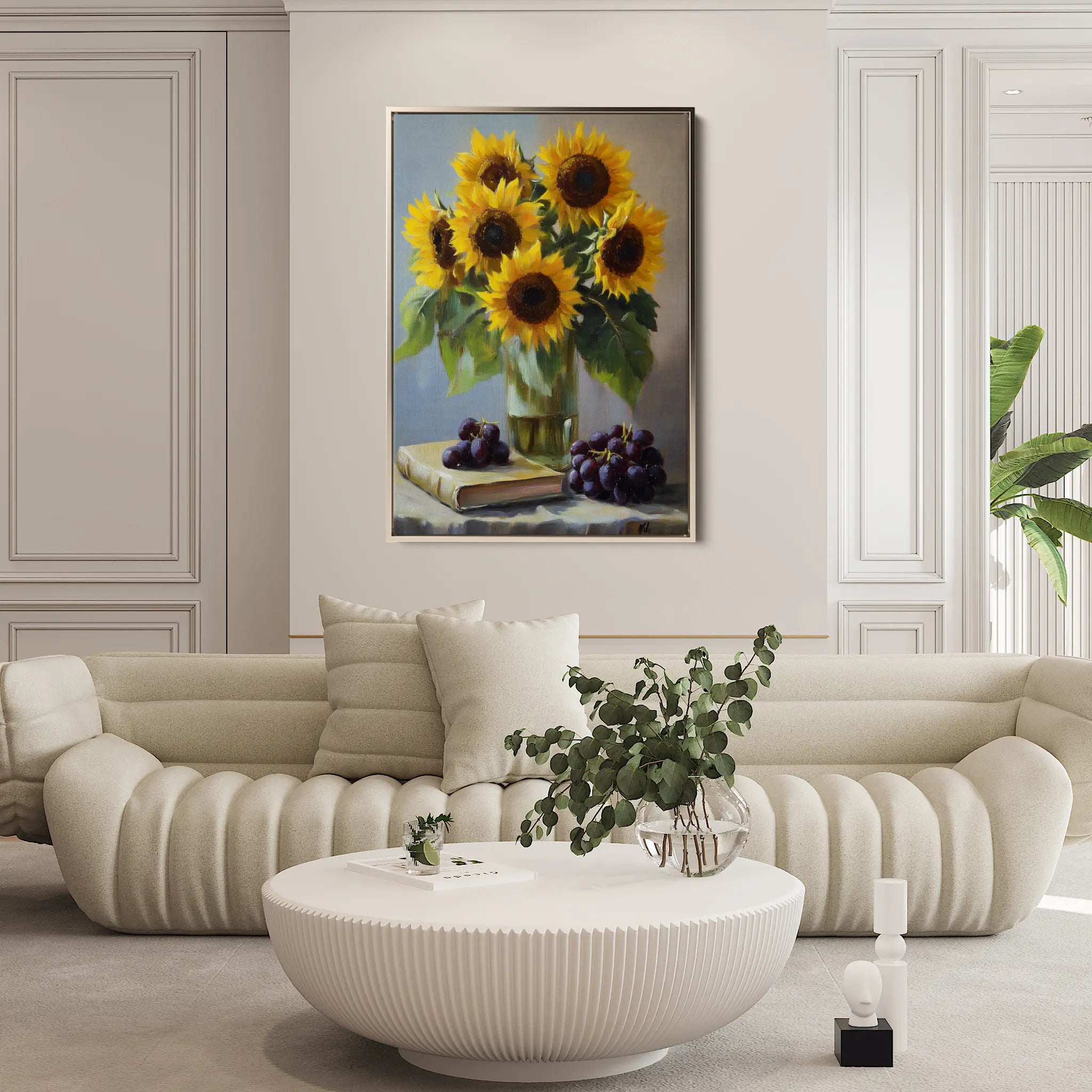 Floral Canvas Wall Art WAD1038-F 90 x 60 cm / Stretched on hidden frame