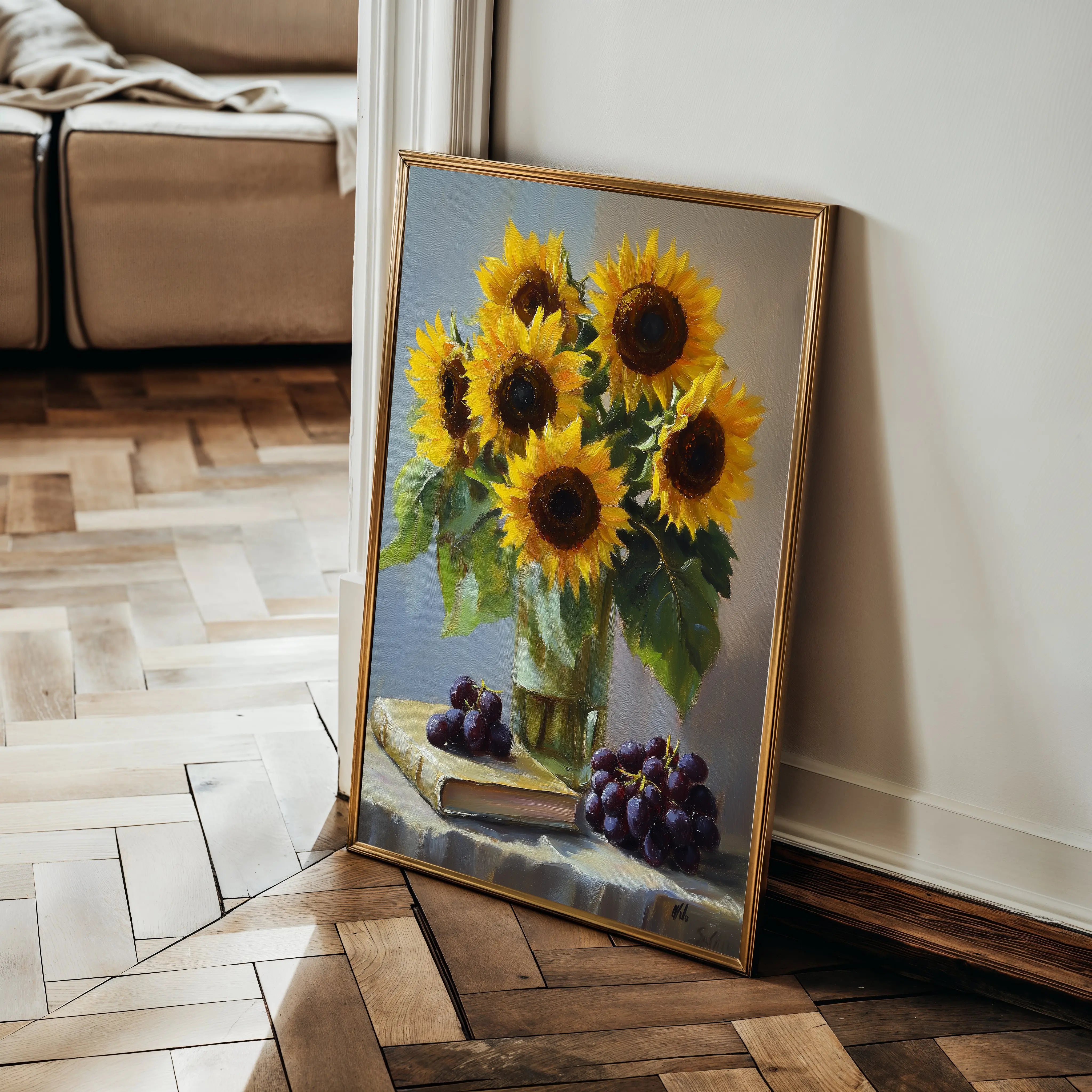 Floral Canvas Wall Art WAD1038-F 90 x 60 cm / Stretched on hidden frame