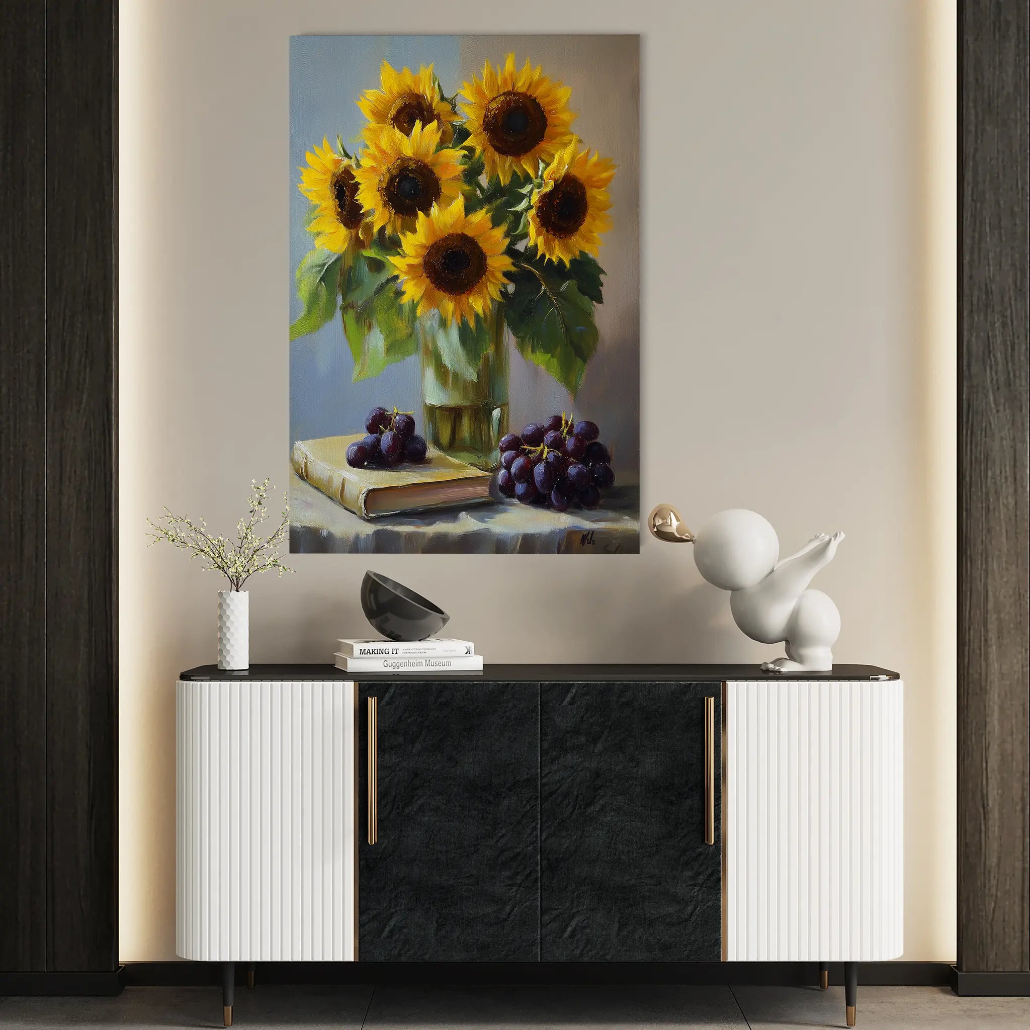 Floral Canvas Wall Art WAD1038-F 90 x 60 cm / Stretched on hidden frame