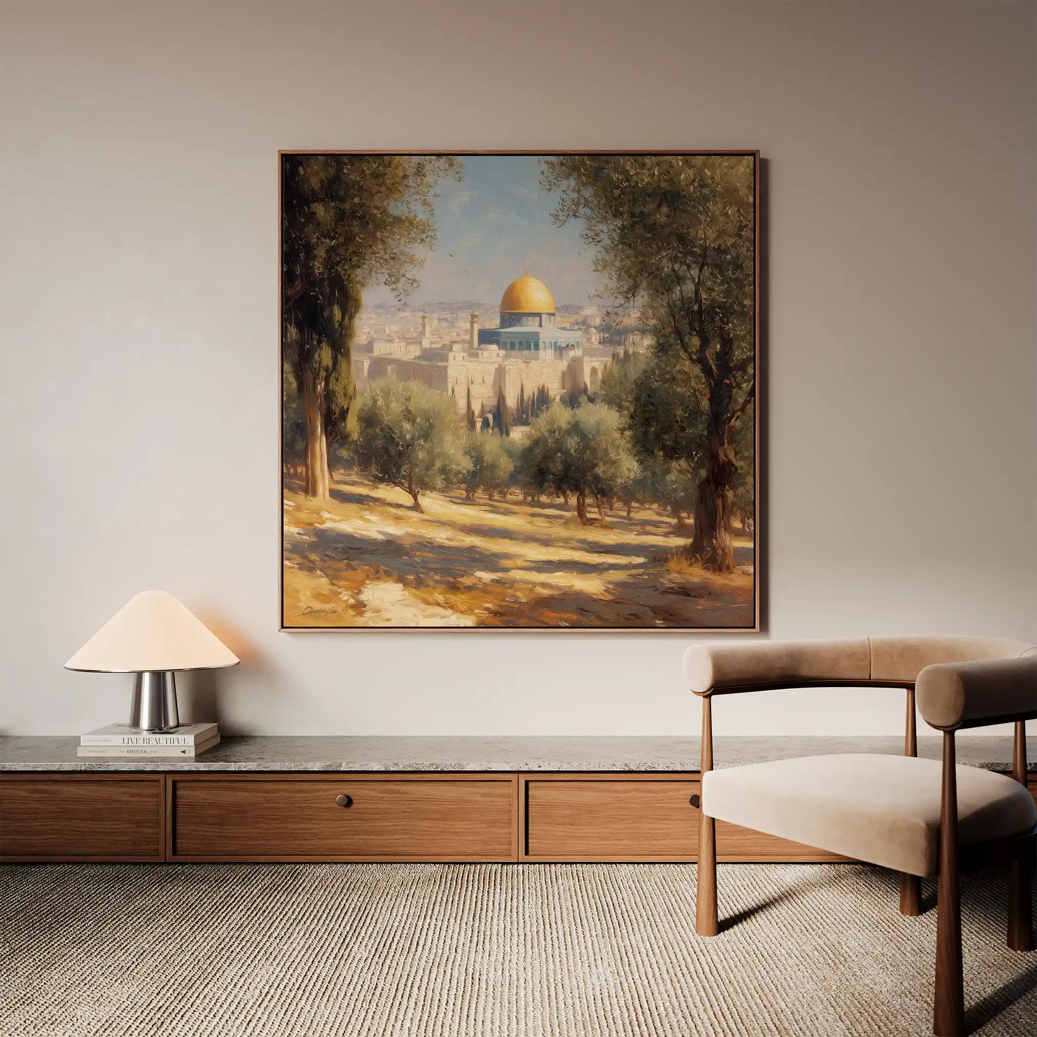 Palestine 104 Canvas Art 60 x 60 cm / Stretched on hidden frame