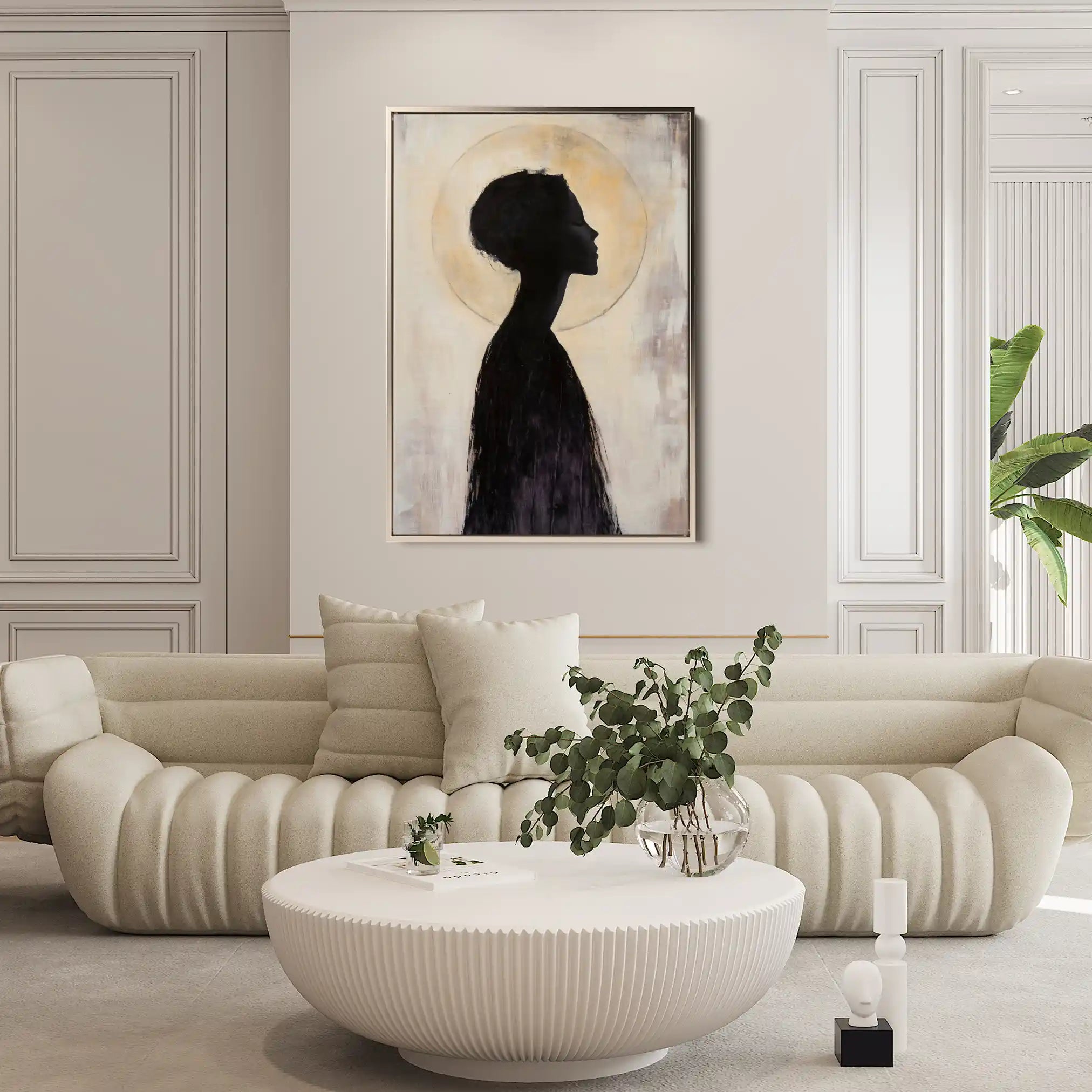 Portrait 104 Canvas Art 90 x 60 cm / Stretched on hidden frame