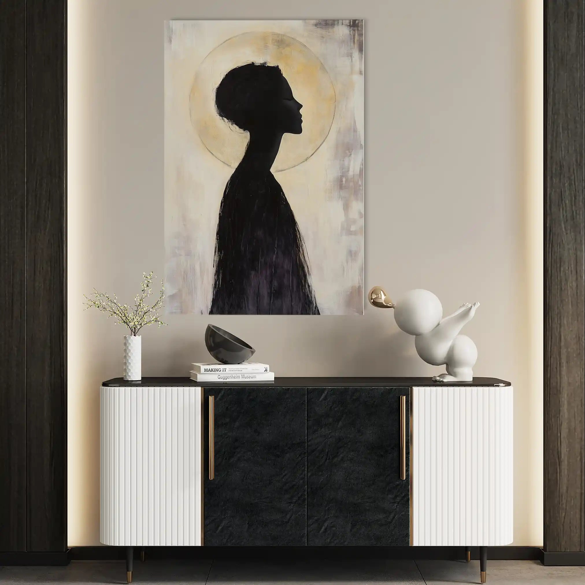 Portrait 104 Canvas Art 90 x 60 cm / Stretched on hidden frame
