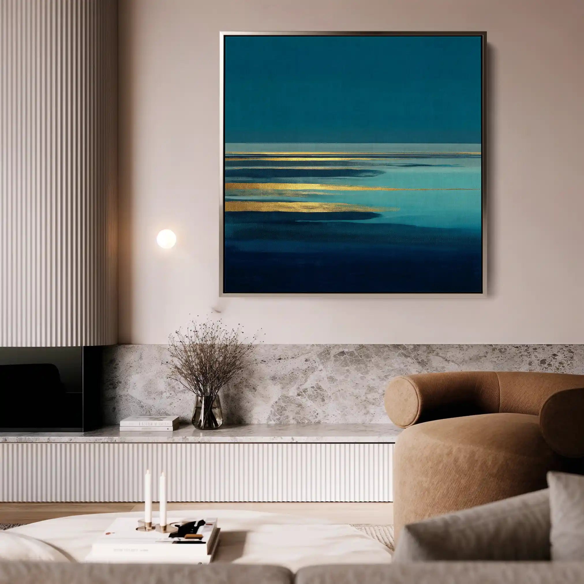 Abstract 1040 Canvas Art 60 x 60 cm / Stretched on hidden frame