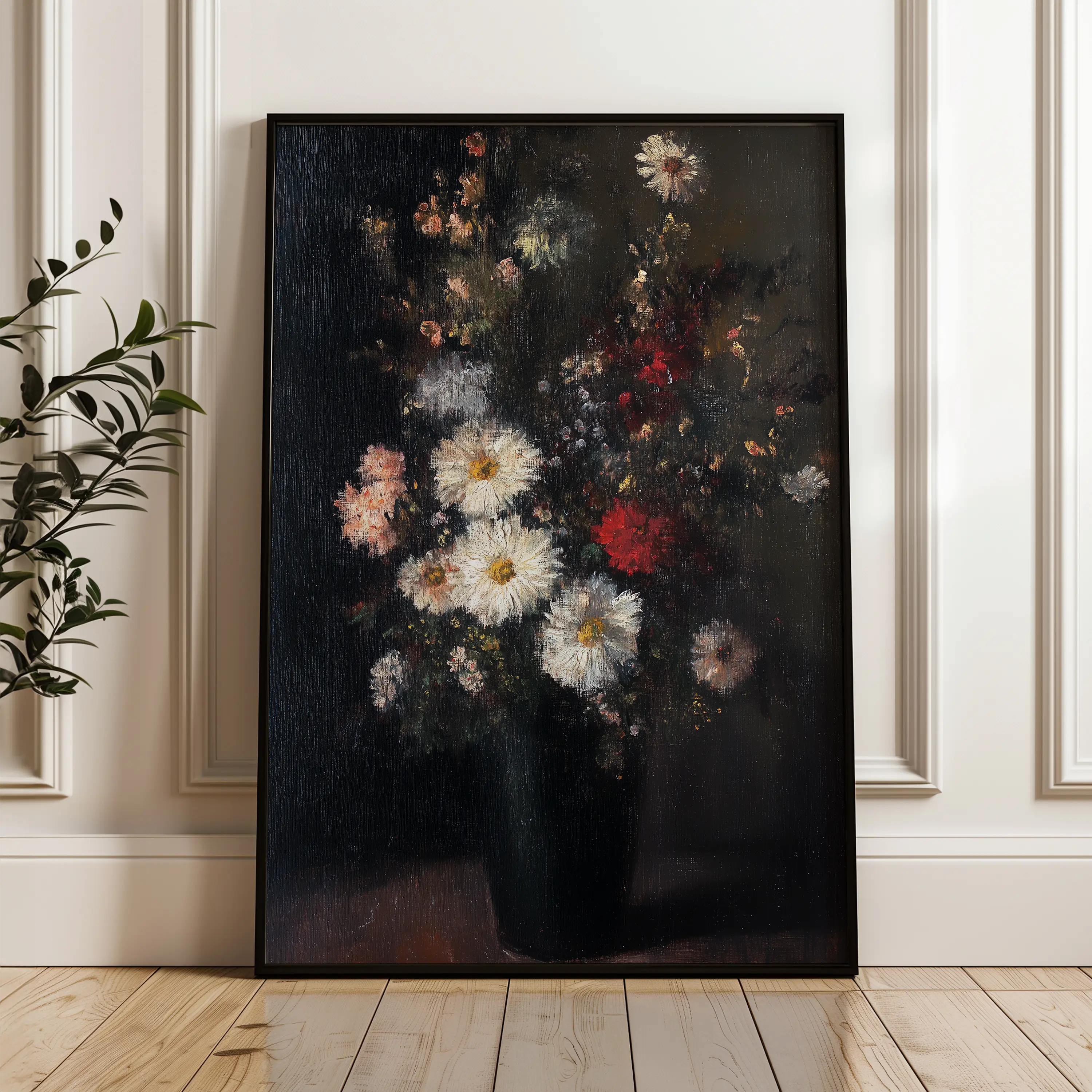 Floral Canvas Wall Art WAD1040-F 90 x 60 cm / Stretched on hidden frame